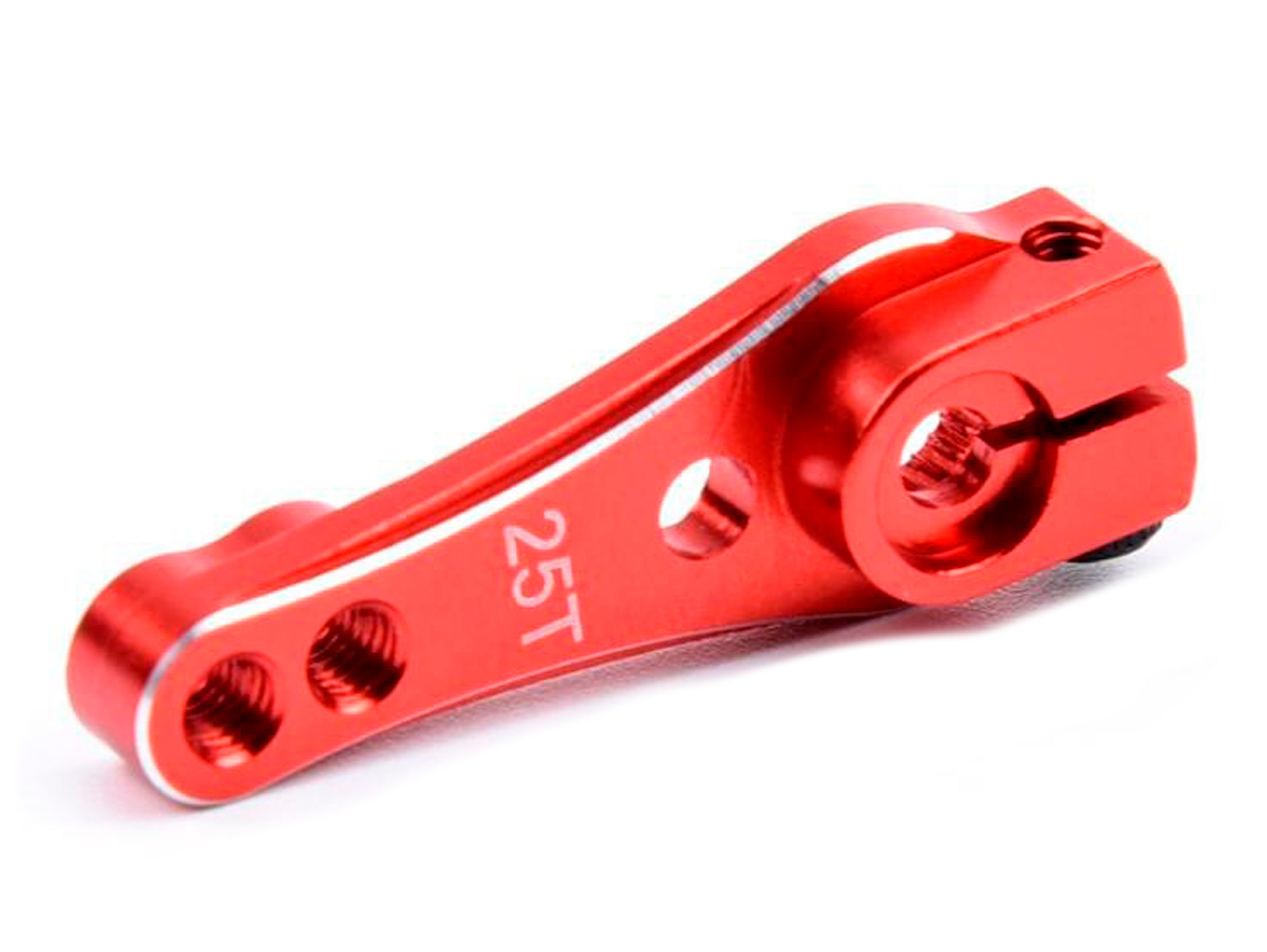 Алюмінієва качалка 25Т 32.5мм для сервомеханізмів (червона) (світлина #1)