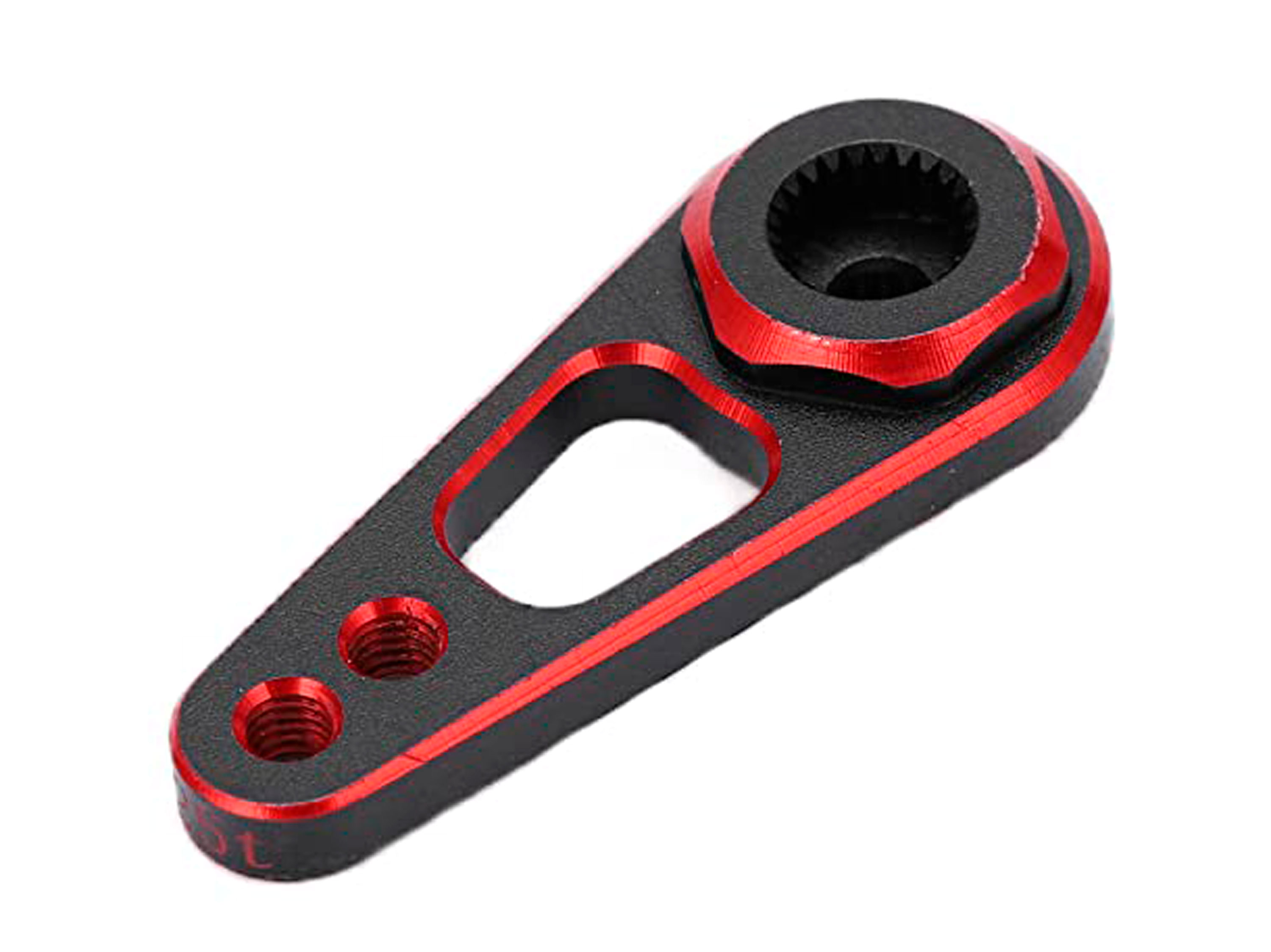 Алюмінієва качалка 25Т 34.5мм для сервомеханізмів (чорна) (світлина #1)