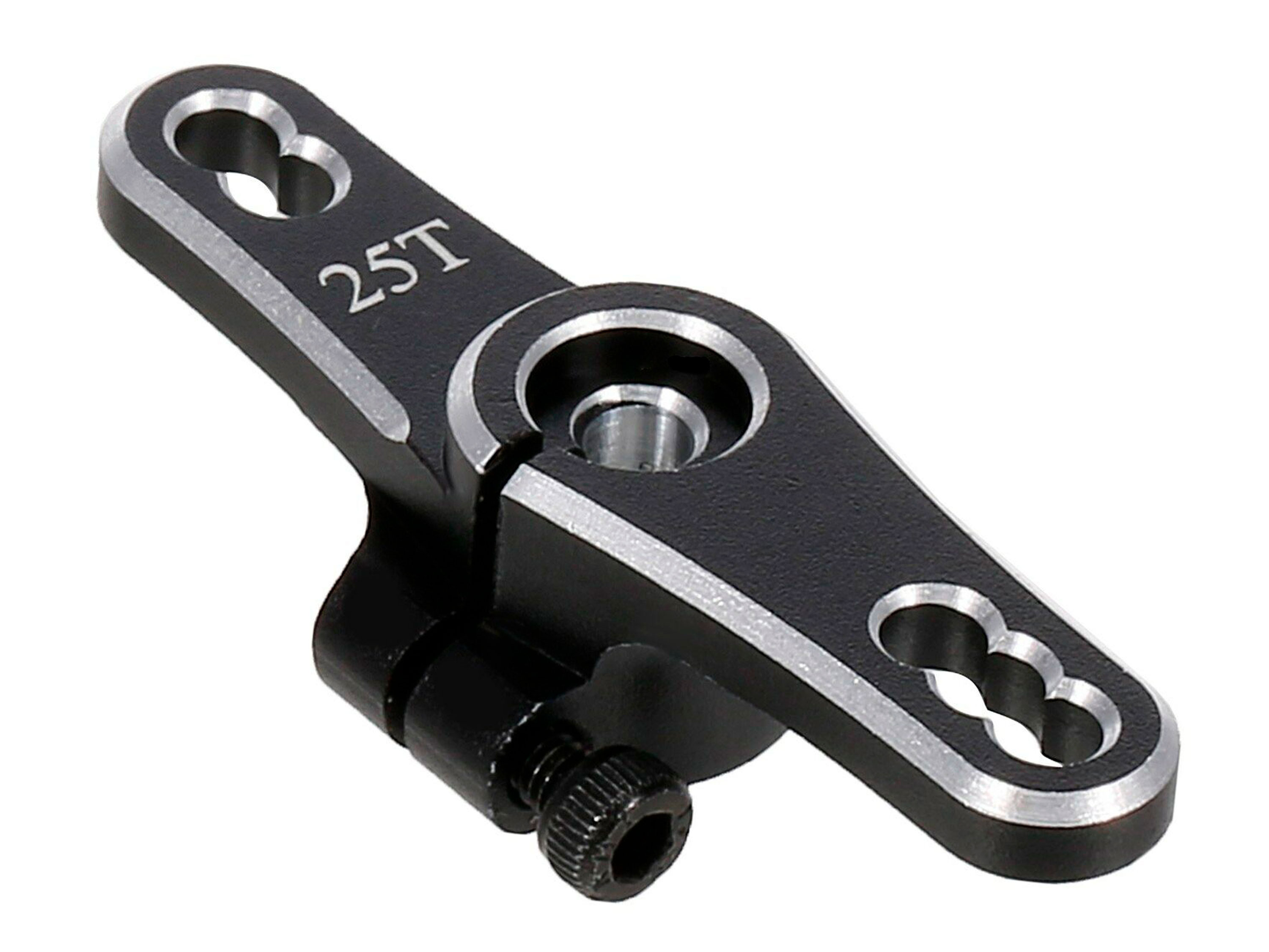 Алюмінієва качалка 25Т 44мм для сервомеханізмів (чорна) (світлина #1)