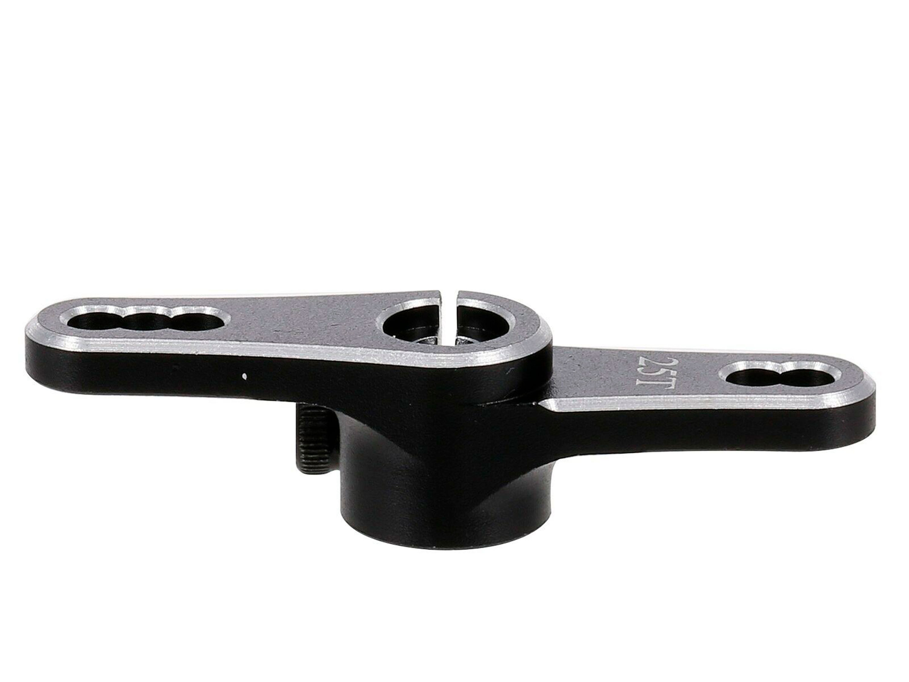 Алюмінієва качалка 25Т 44мм для сервомеханізмів (чорна) (світлина #3)