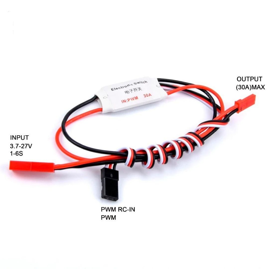 Дистанційно керований PWM вмикач/вимикач 30A (з зовнішнім живленням) (світлина #2)