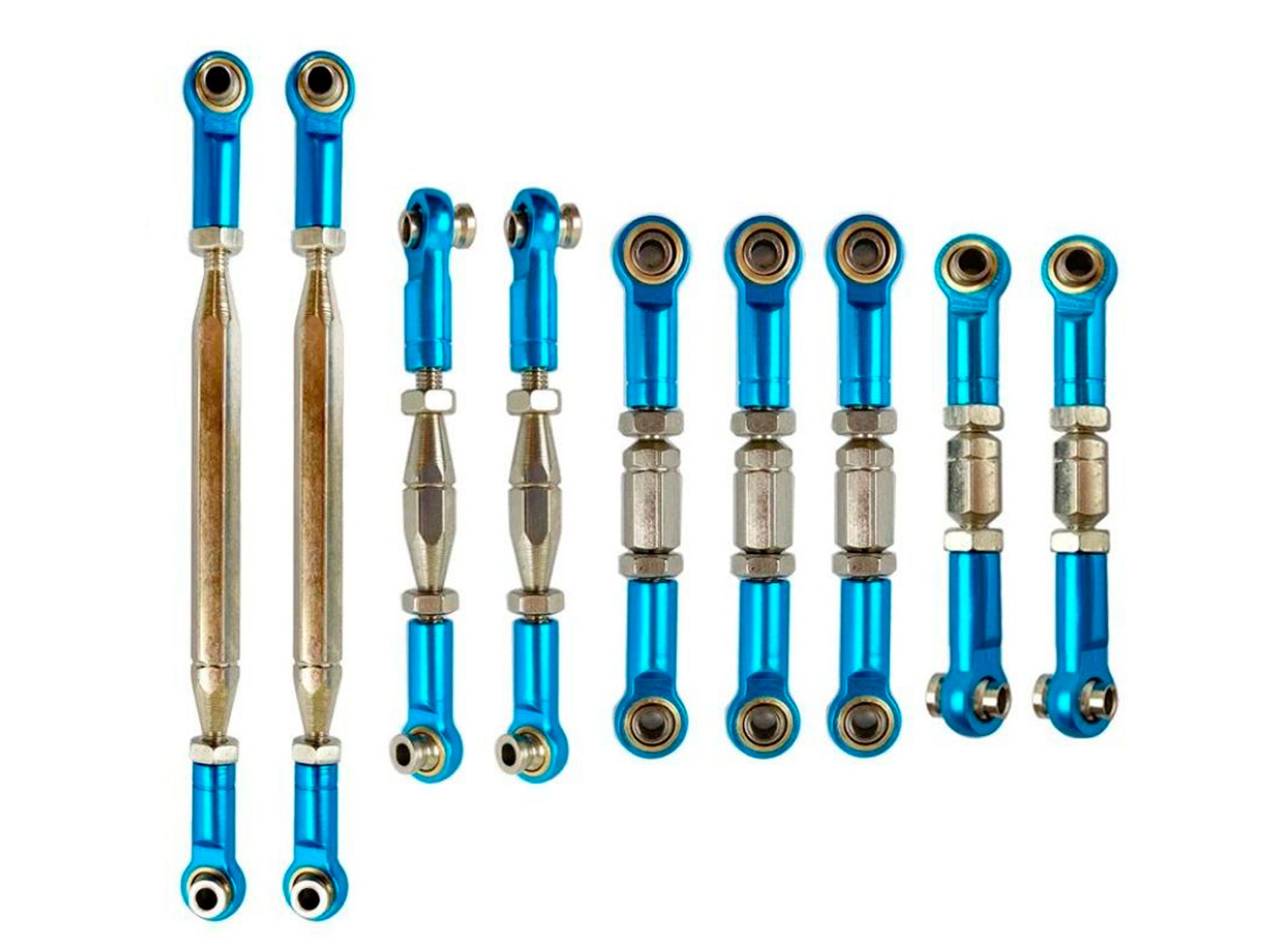 Набір регульованих тяг 47-97мм (9шт) для автомоделей 1/12 (світлина #1)