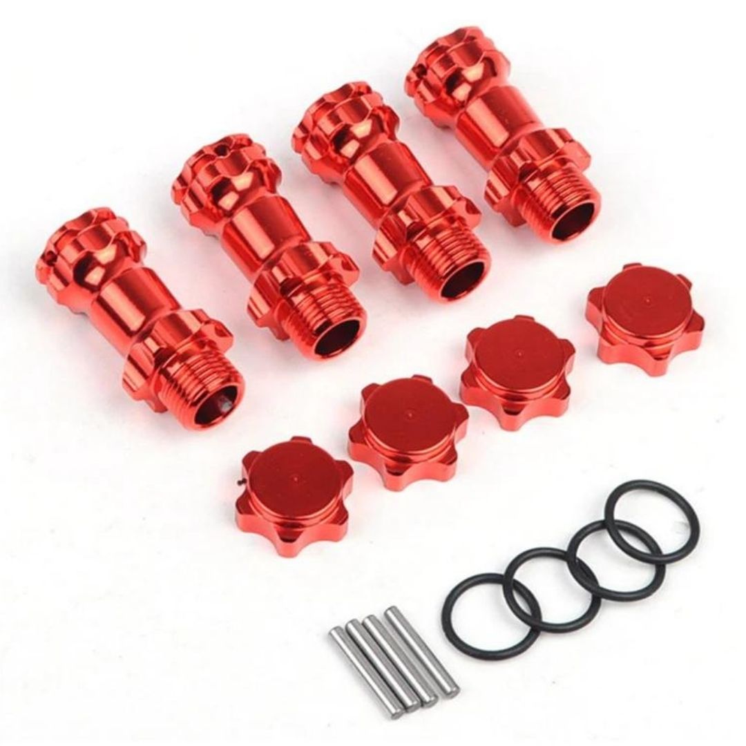 Адаптер колісний шестигранний 17мм для моделей 1/8 (червоний) HSP 89108 (світлина #1)