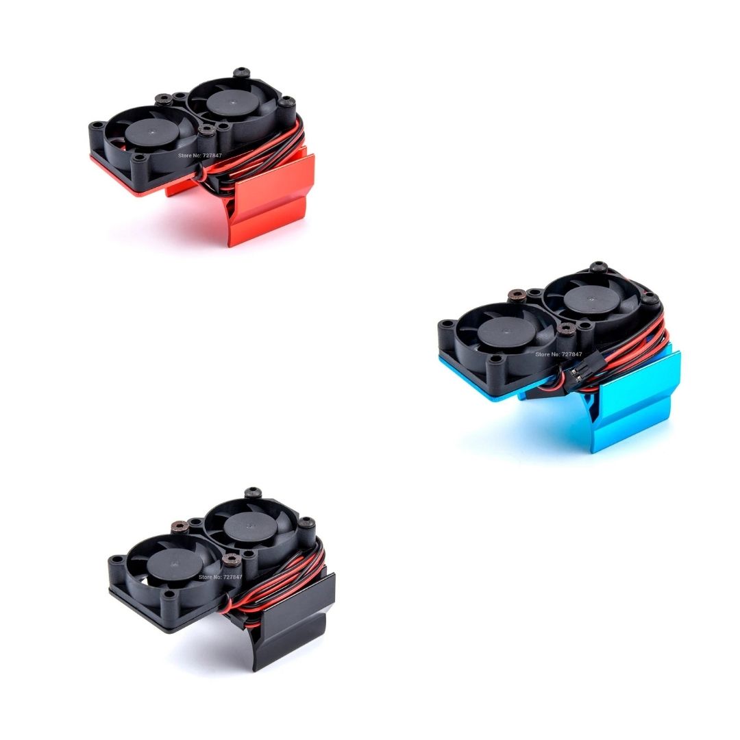 Алюмінієвий радіатор 35мм з двома вентиляторами (типорозмір 540, 550) (світлина #3)