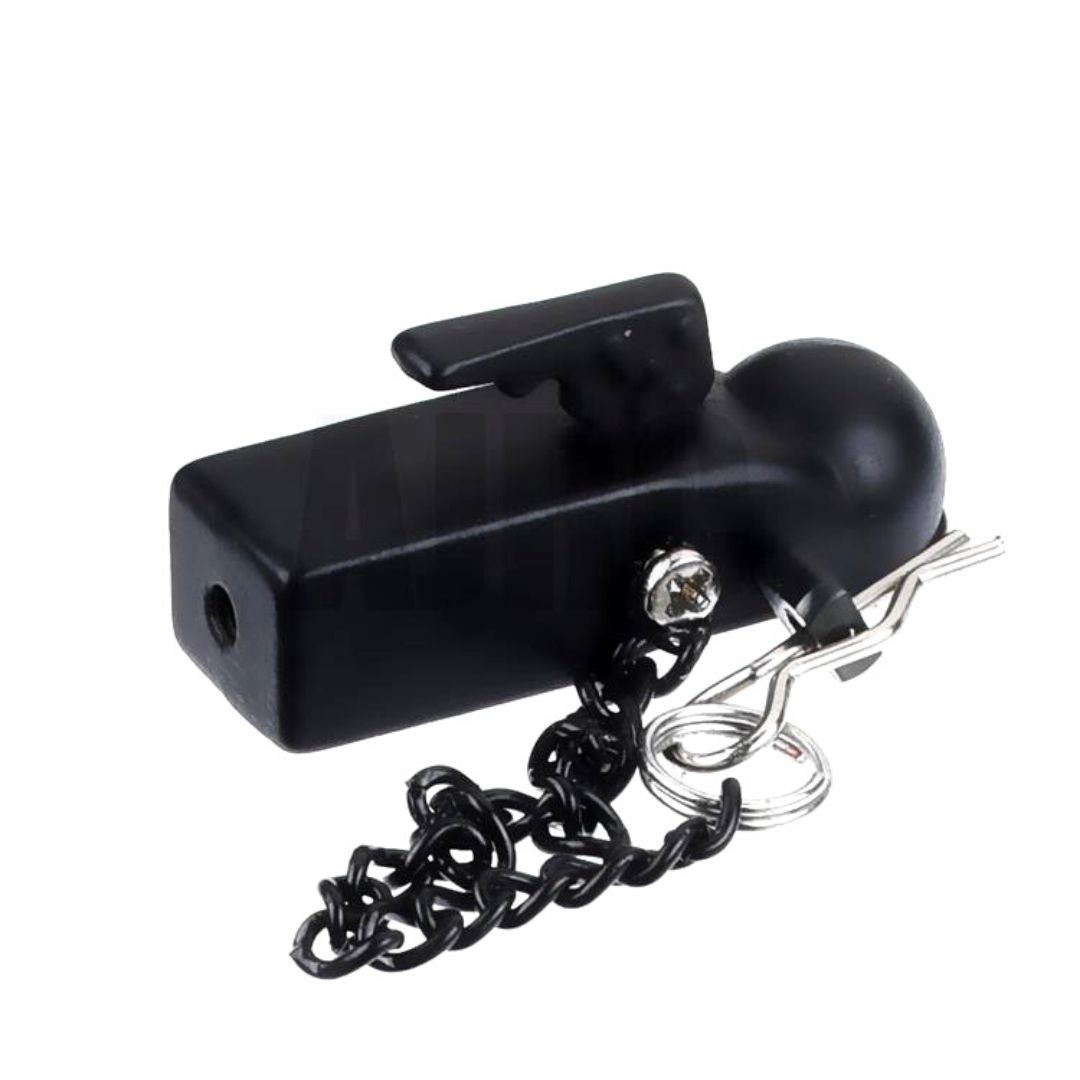 Металеве кріплення причепа для автомоделей масштабу 1/10 (чорне) (світлина #2)