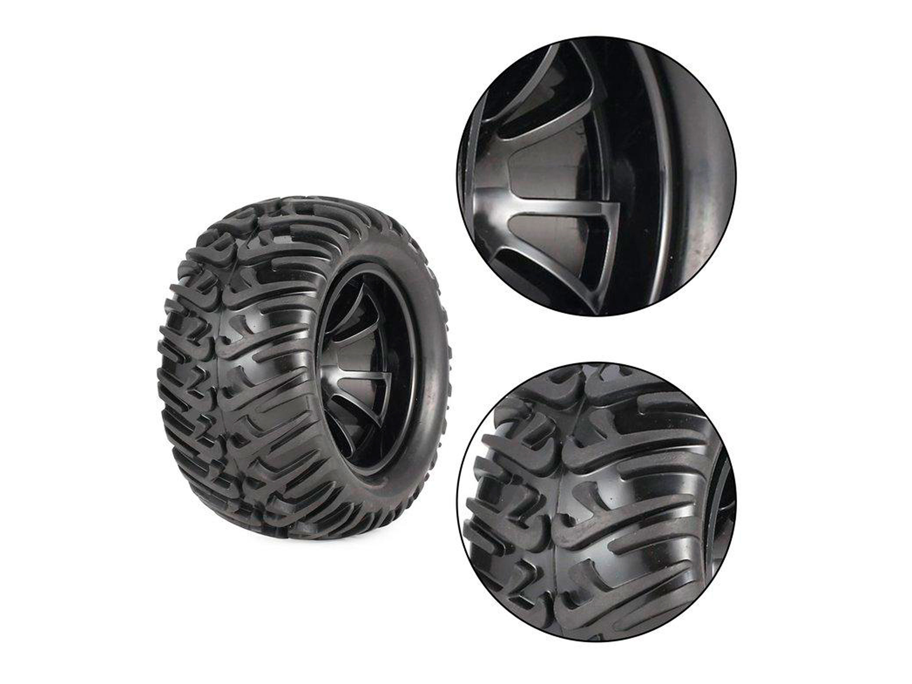 Комплект коліс для Monster Truck 125мм 1/10 (4шт) (світлина #3)