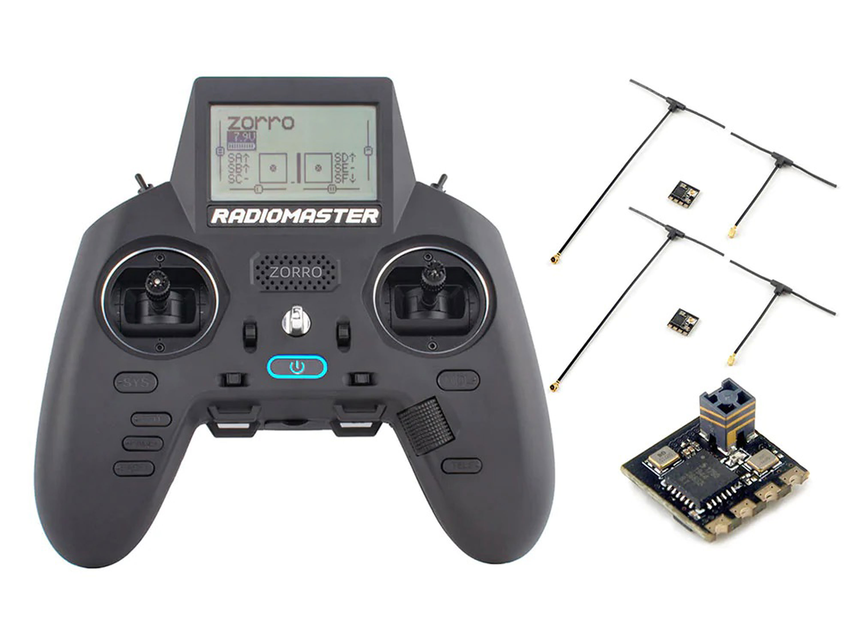 Радіоапаратура RadioMaster Zorro ELRS Starter Set (+3 приймачі) (світлина #1)