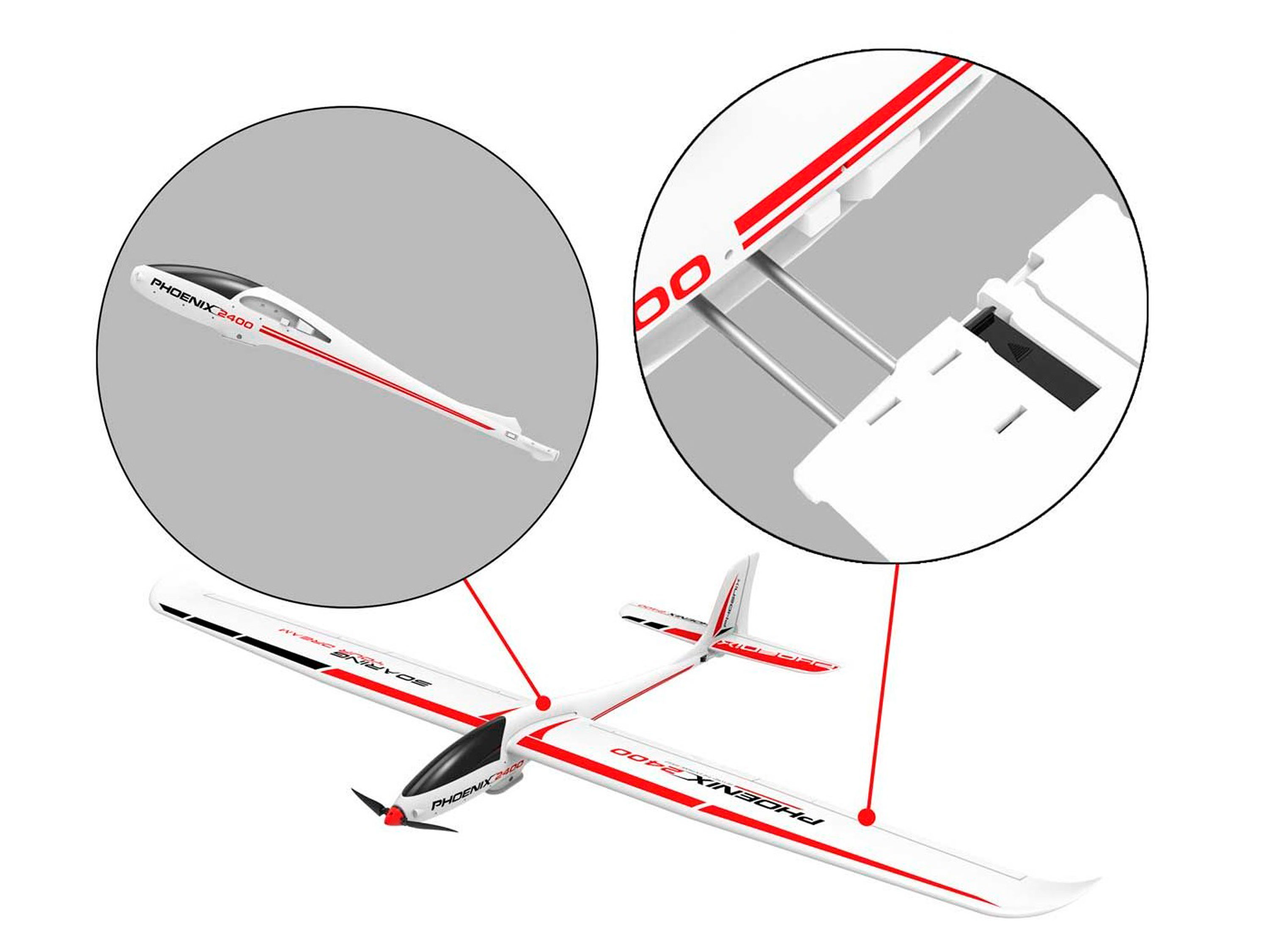 Модель планера Volantex Phoenix 2400 759-3 (PNP) (світлина #5)