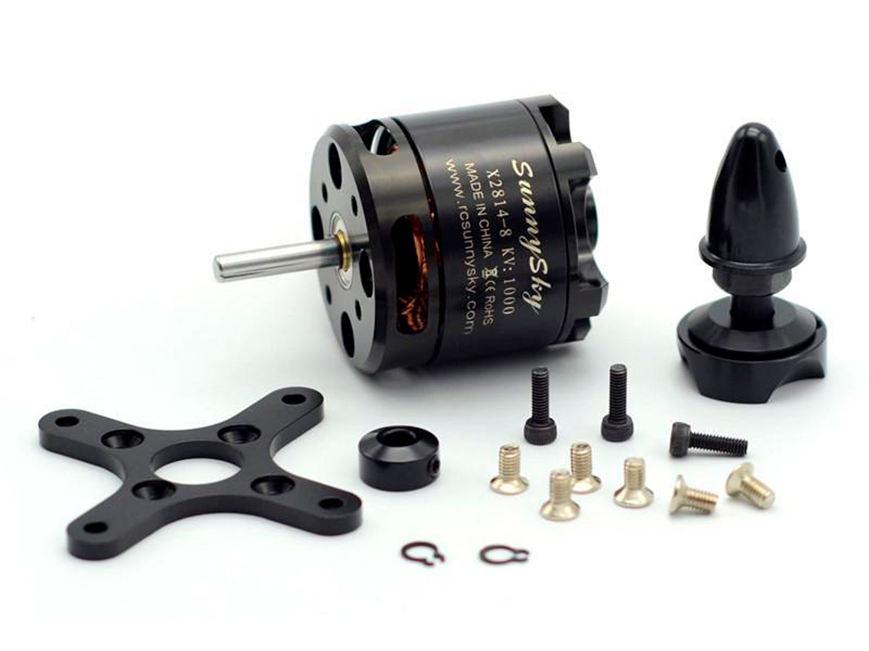 Двигун безколекторний SunnySky X2814-900kv (довгий вал) (світлина #3)