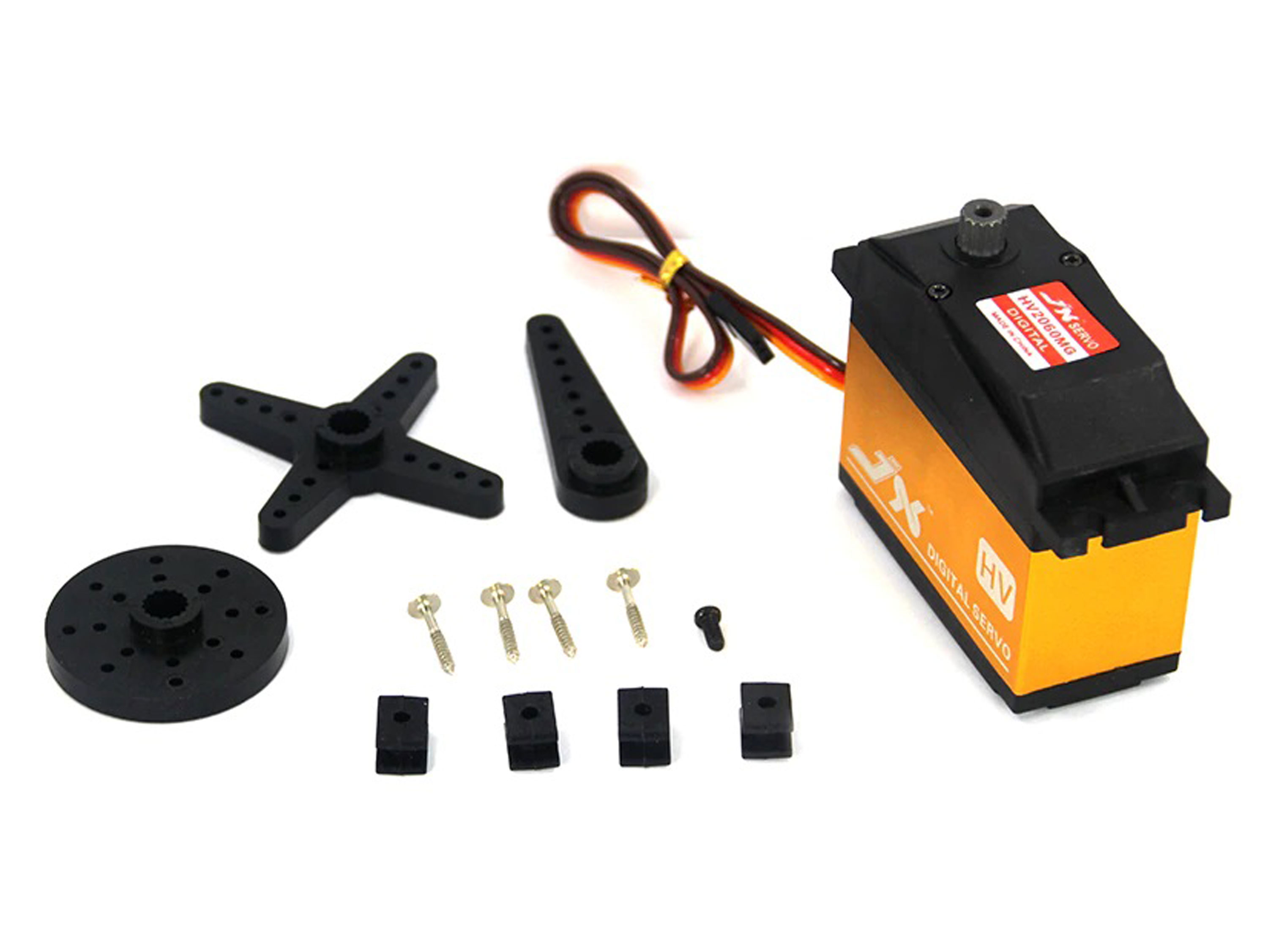 Сервомеханізм цифровий JX PDI-HV2060MG 200g/48kg/0.15sec (6.0В) (світлина #2)