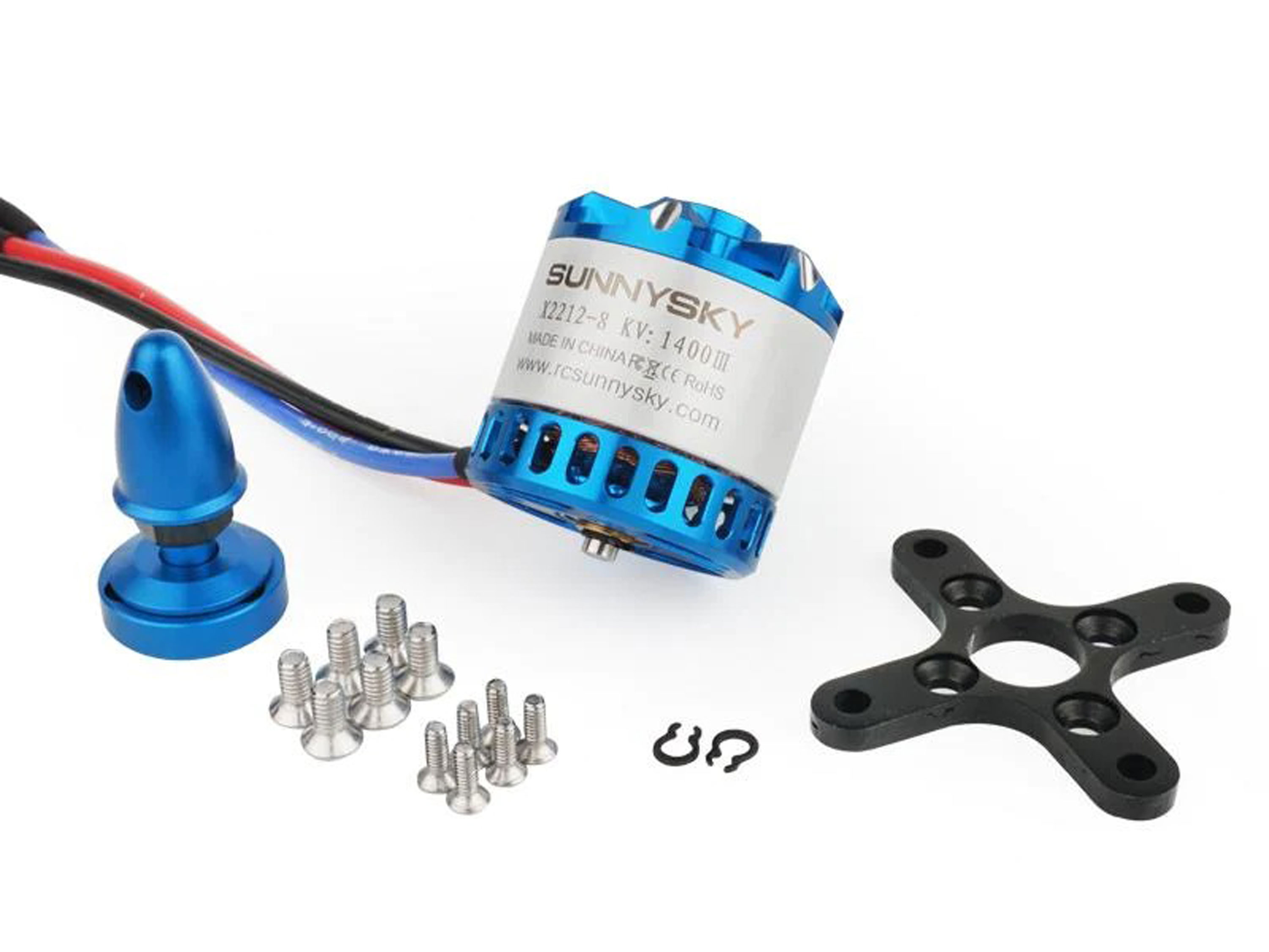 Двигун безколекторний SunnySky X2212-980kv V3 (довгий вал) (світлина #4)