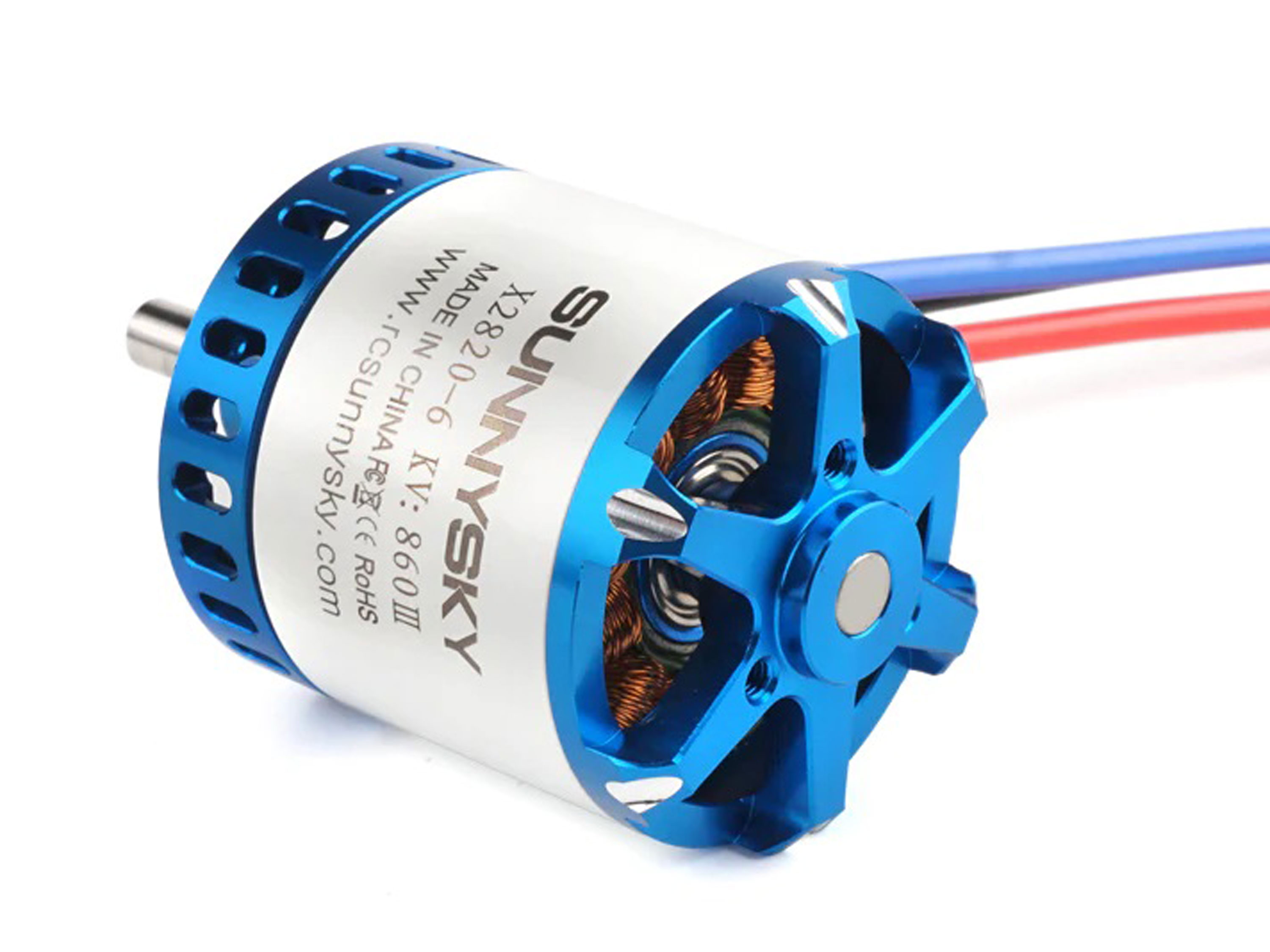 Двигун безколекторний SunnySky X2216-950kv V3 (довгий вал) (світлина #2)