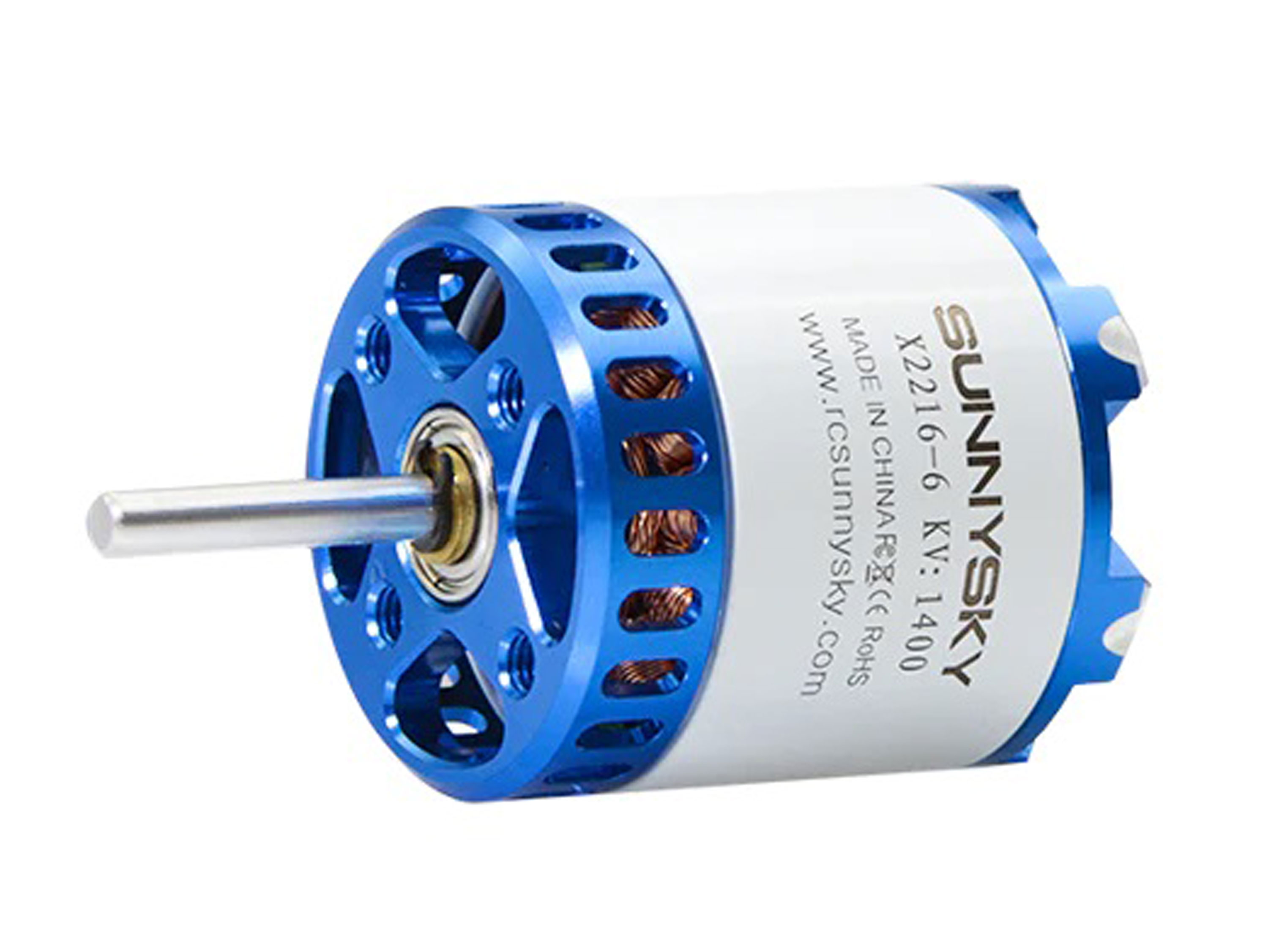 Двигун безколекторний SunnySky X2216-1400kv V3 (довгий вал) (світлина #1)