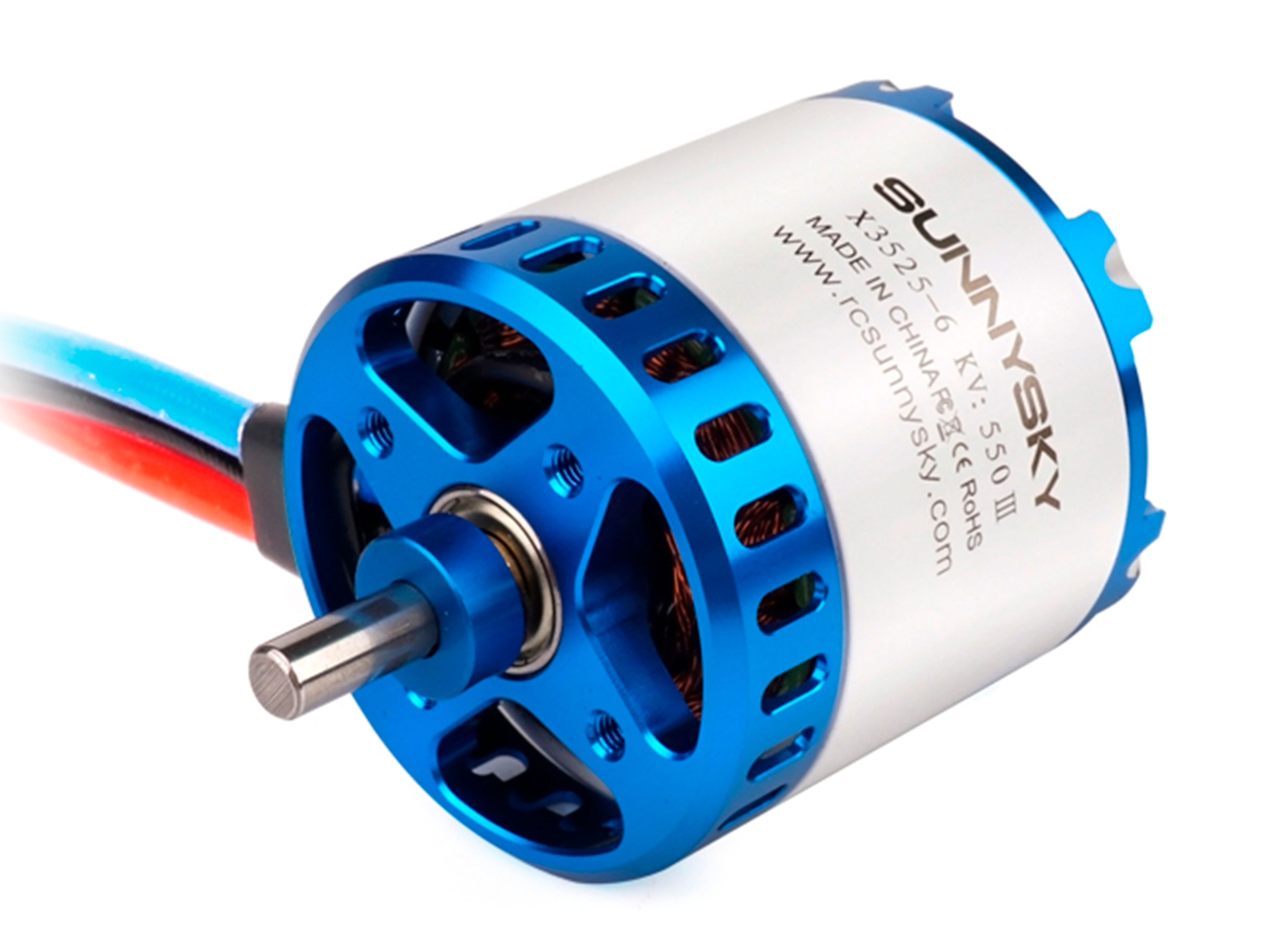 Двигун безколекторний SunnySky X3525-650kv V3 (довгий вал) (світлина #2)