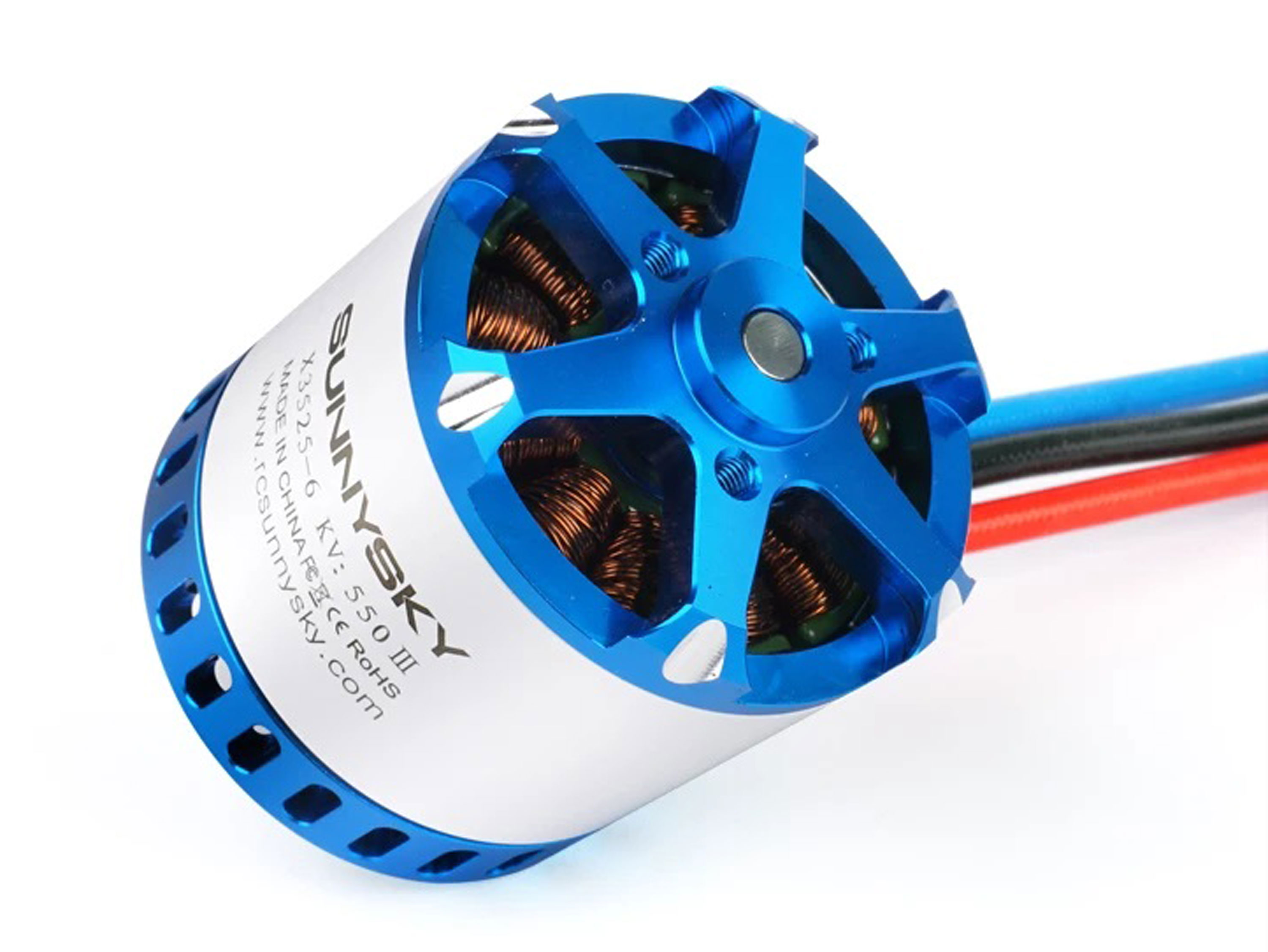 Двигун безколекторний SunnySky X3525-650kv V3 (довгий вал) (світлина #3)