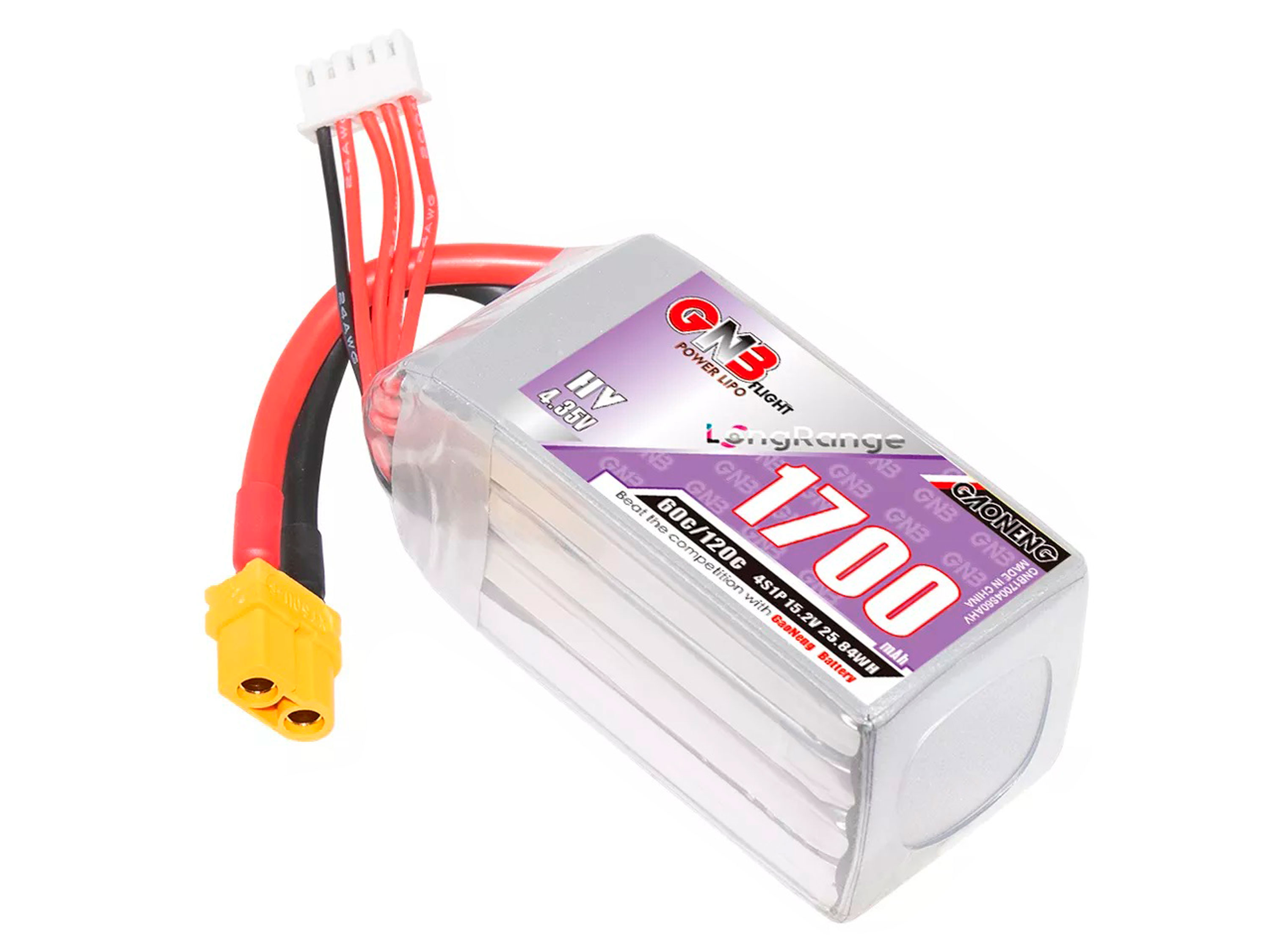 Акумулятор Gaoneng GNB HV 1700mAh 4S 60C (світлина #1)