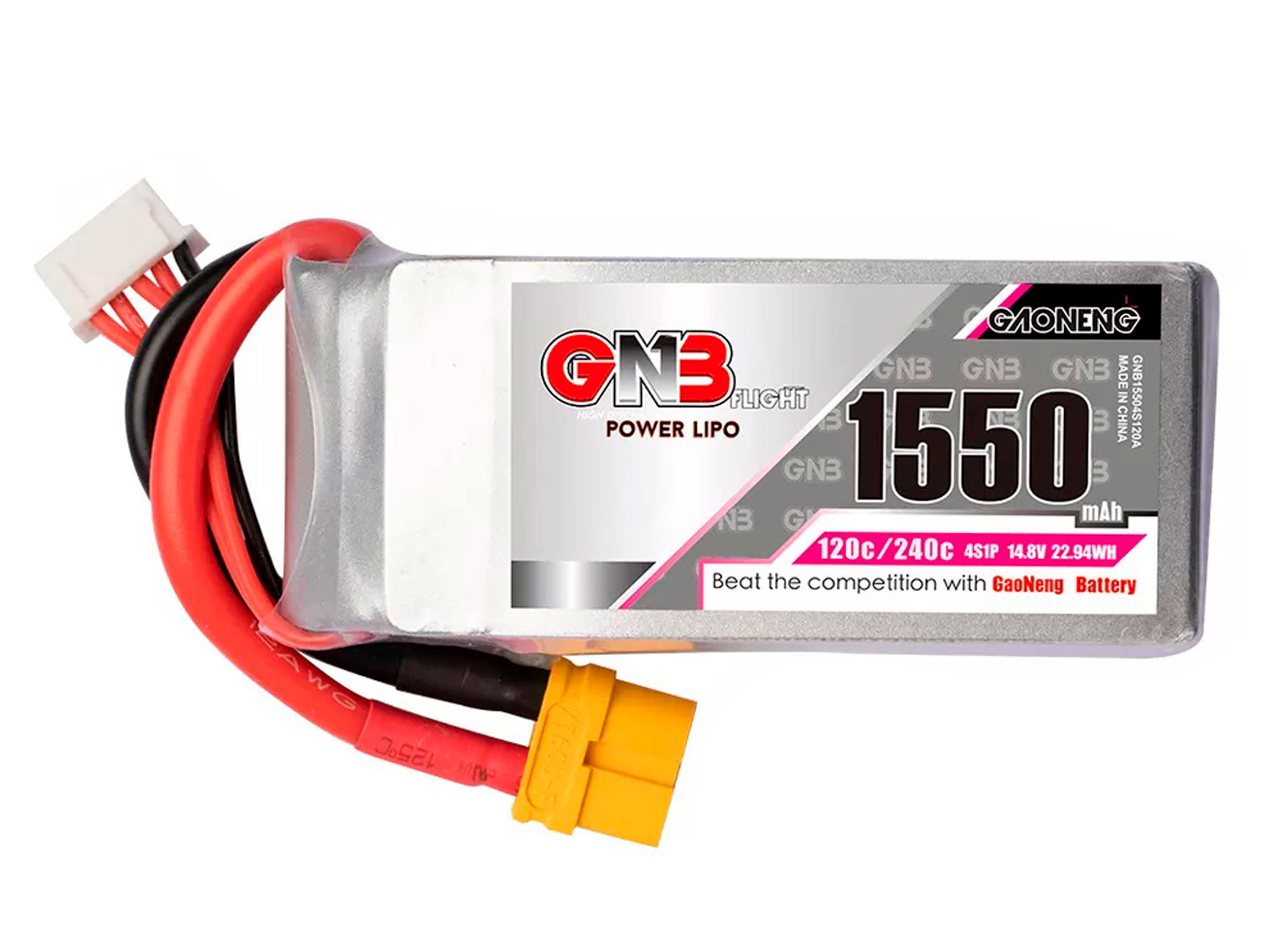 Акумулятор Gaoneng GNB 1550mAh 4S 120C (світлина #1)