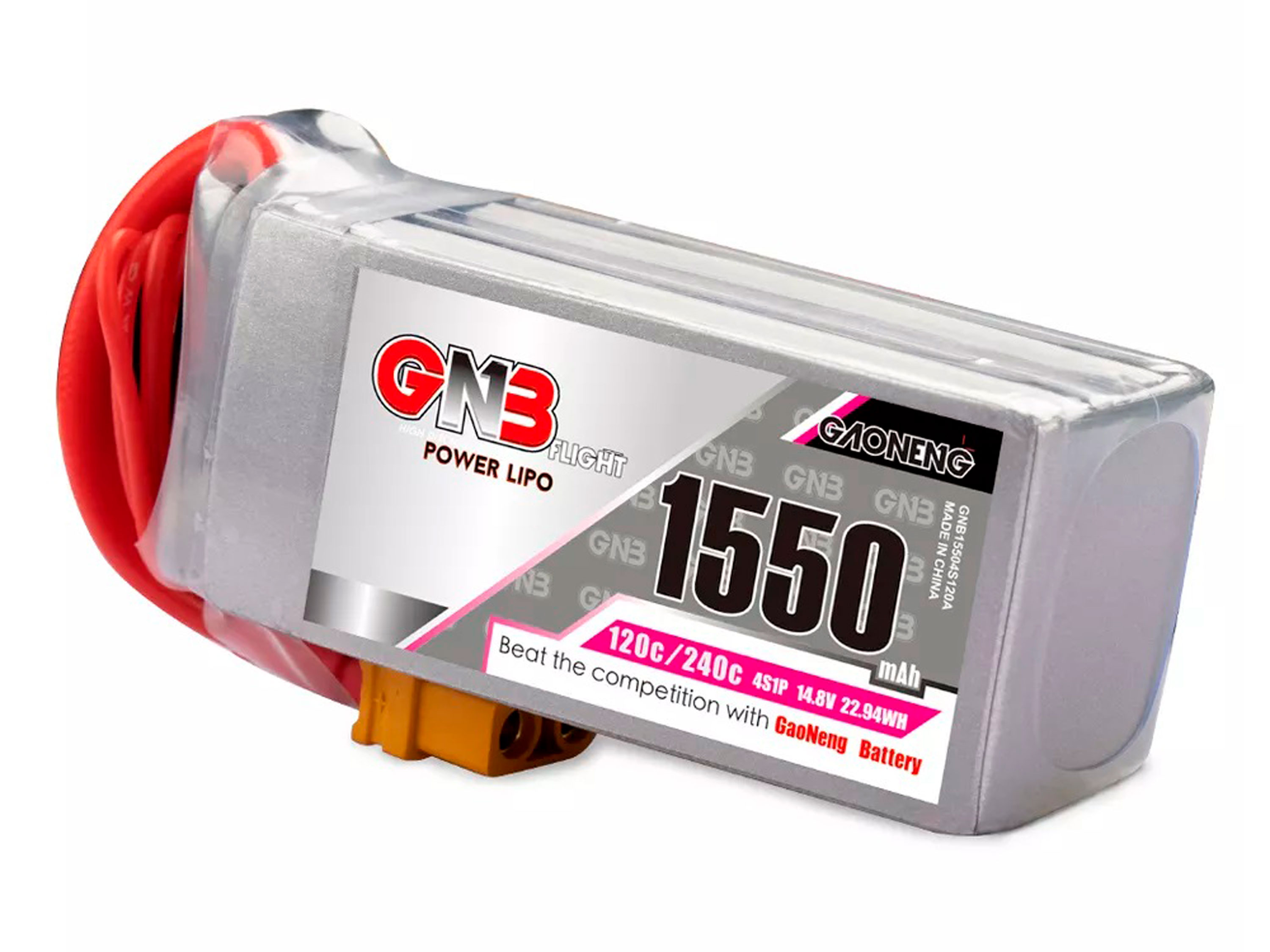 Акумулятор Gaoneng GNB 1550mAh 4S 120C (світлина #2)