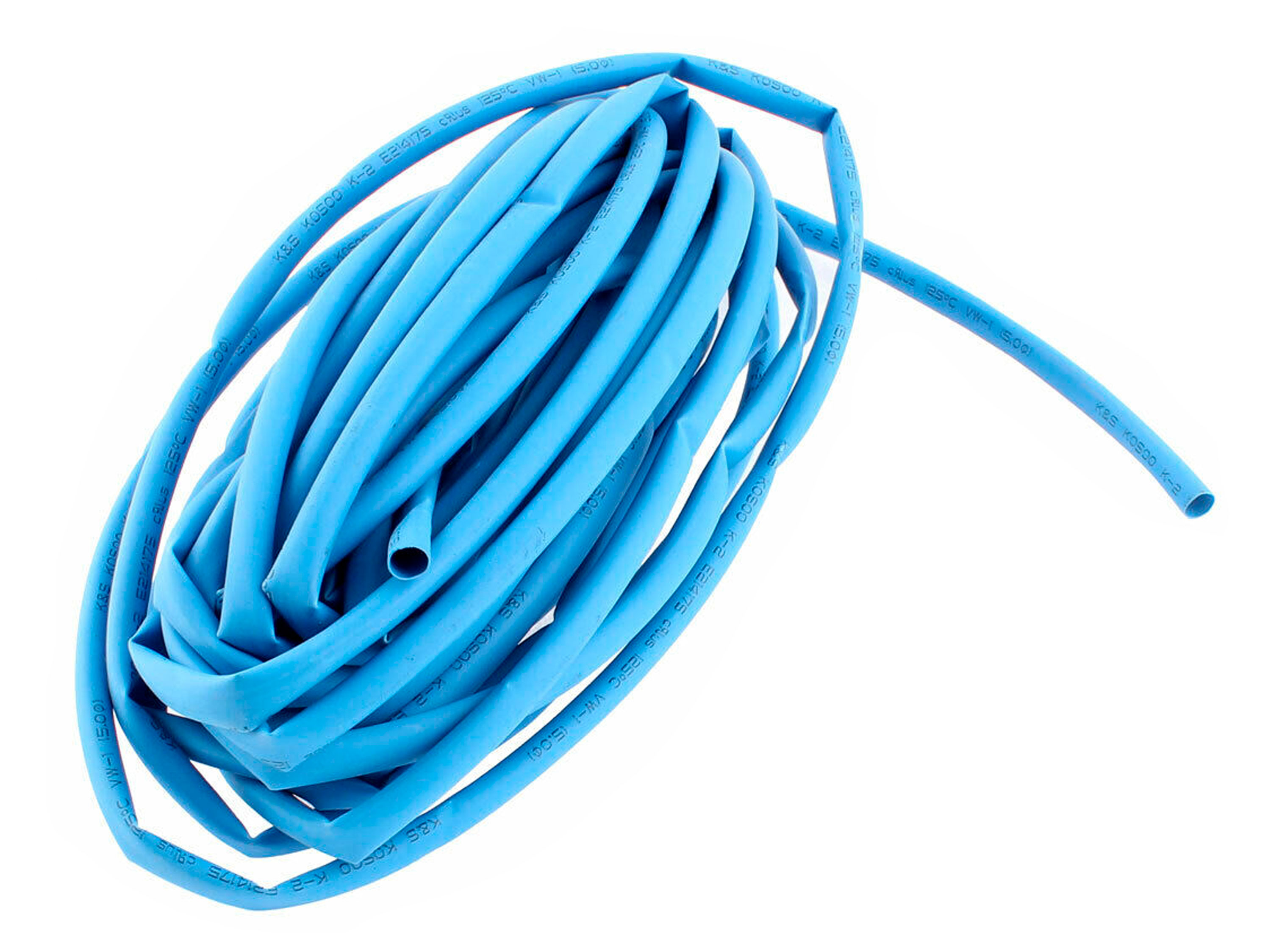 Термозбіжна трубка 5мм х 1м (Синя) (світлина #1)