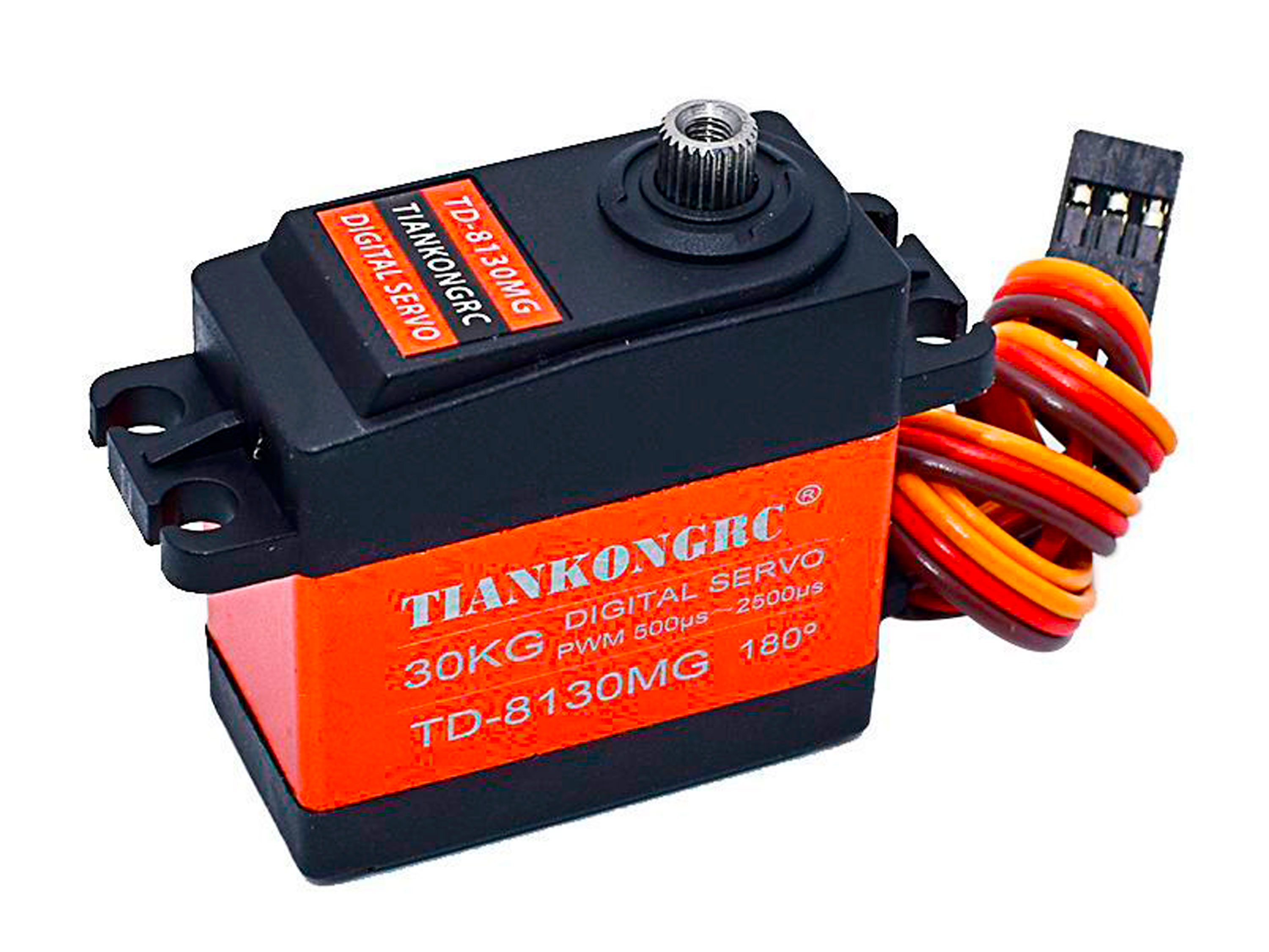 Сервомеханізм цифровий TiankongRC TD-8130MG 60g/28.5kg/0.26sec (180°) (світлина #1)