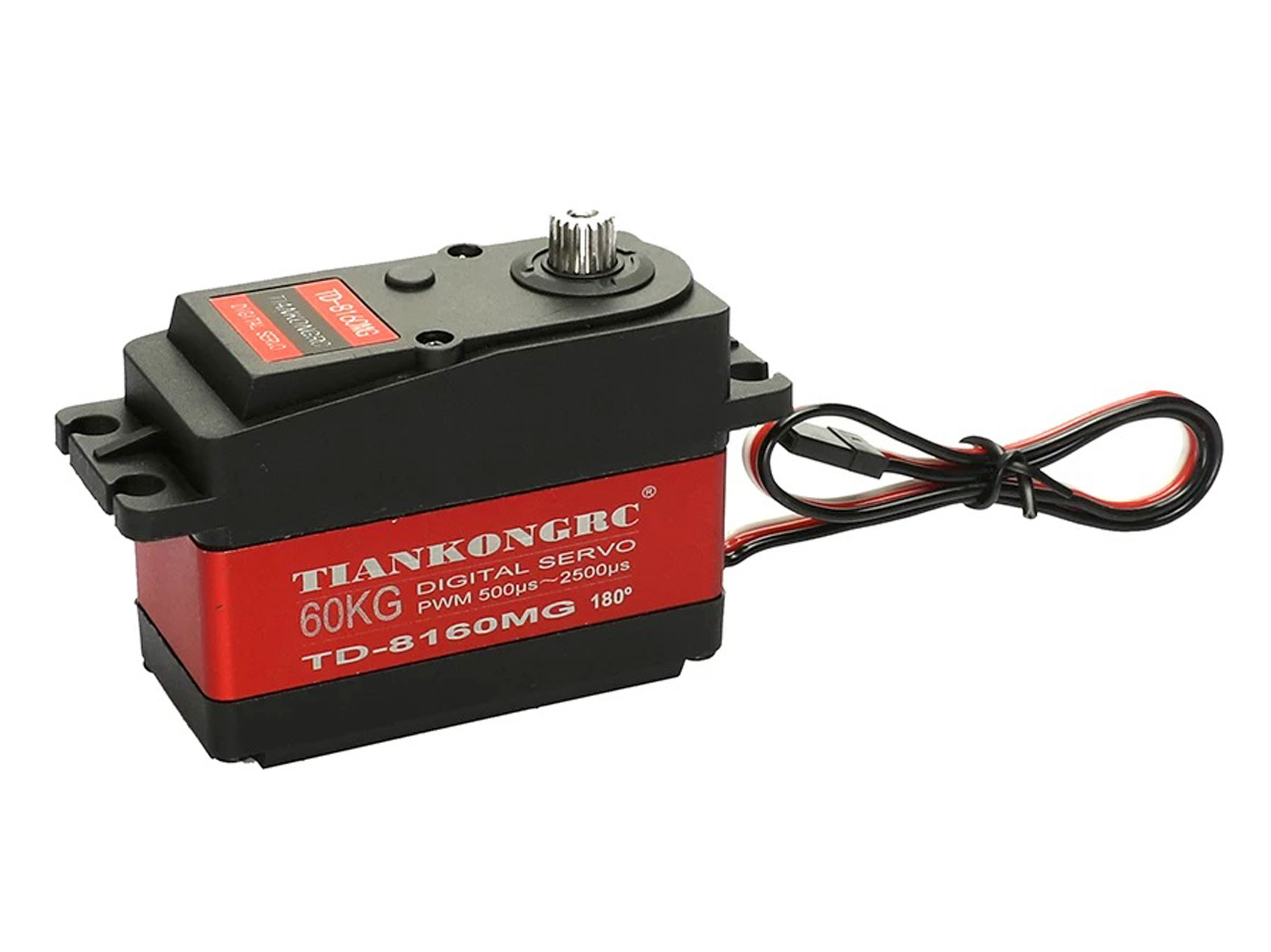Сервомеханізм цифровий TiankongRC TD-8160MG 165g/58.5kg/0.17sec (180°) (світлина #1)