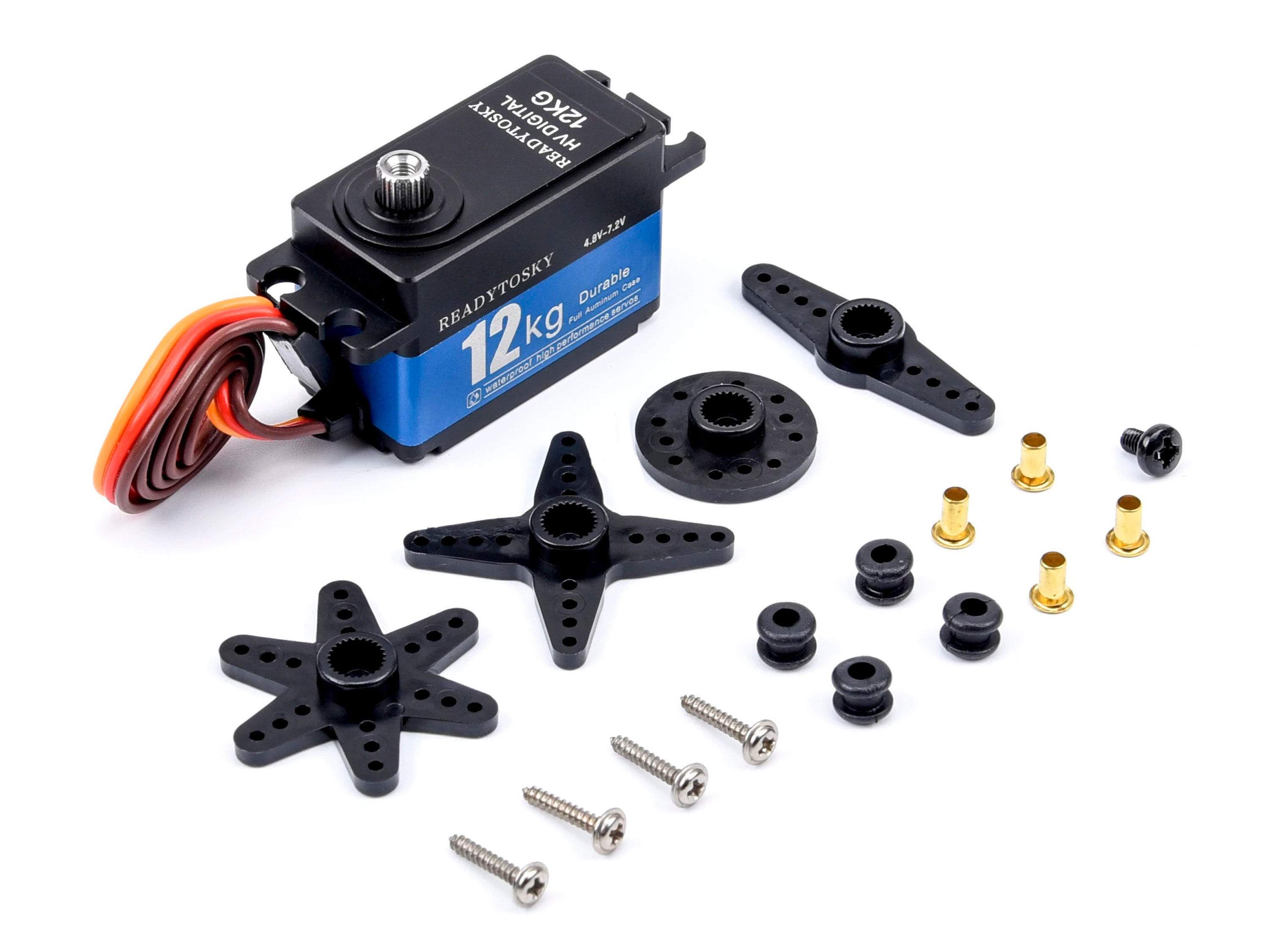 Сервомеханізм цифровий Readytosky HV-12MG 63g/11.5kg/0.12sec (180°) (світлина #3)