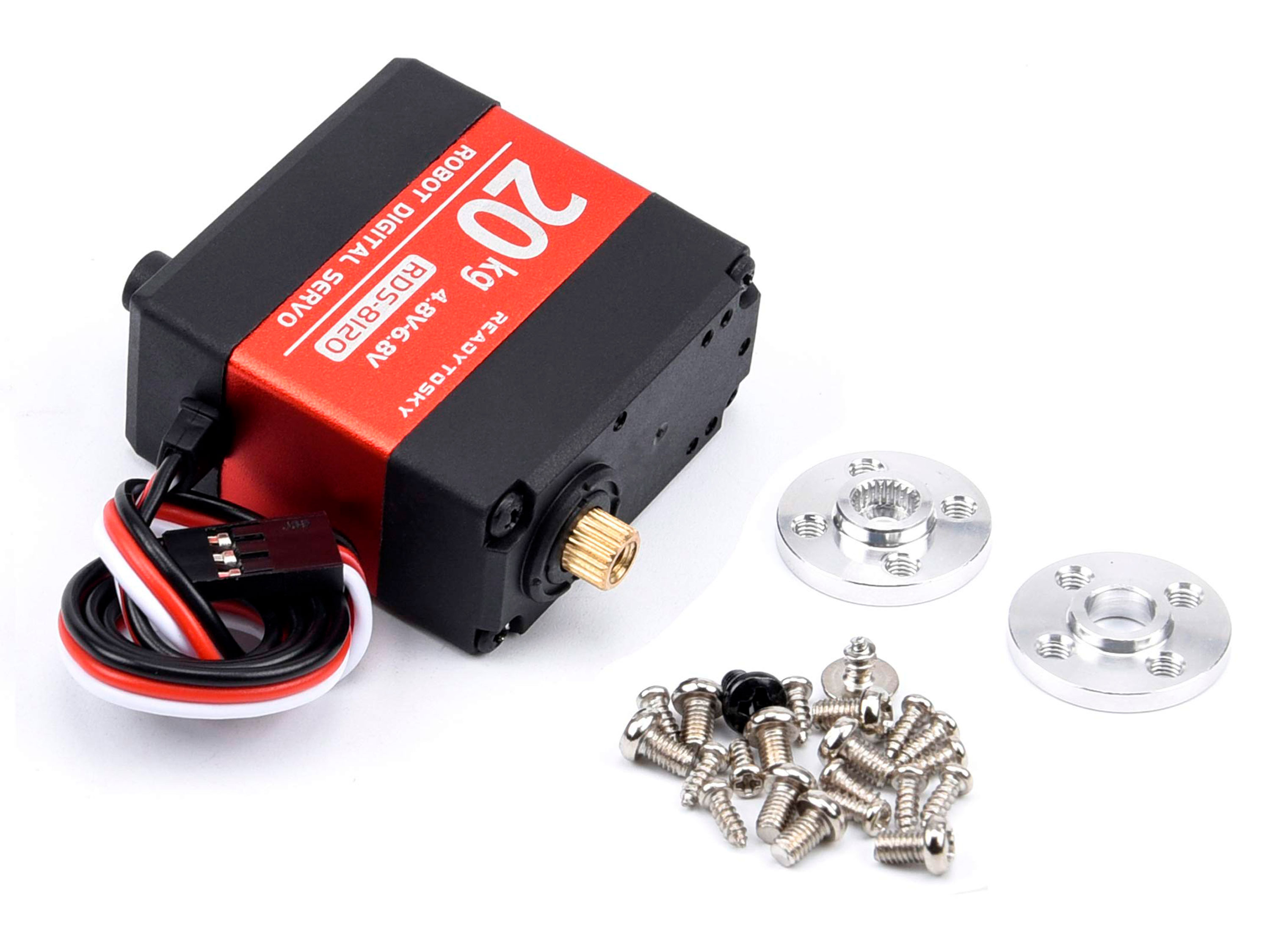 Сервомеханізм цифровий Readytosky RDS-8120 66g/20.5kg/0.24sec (180°) (світлина #4)