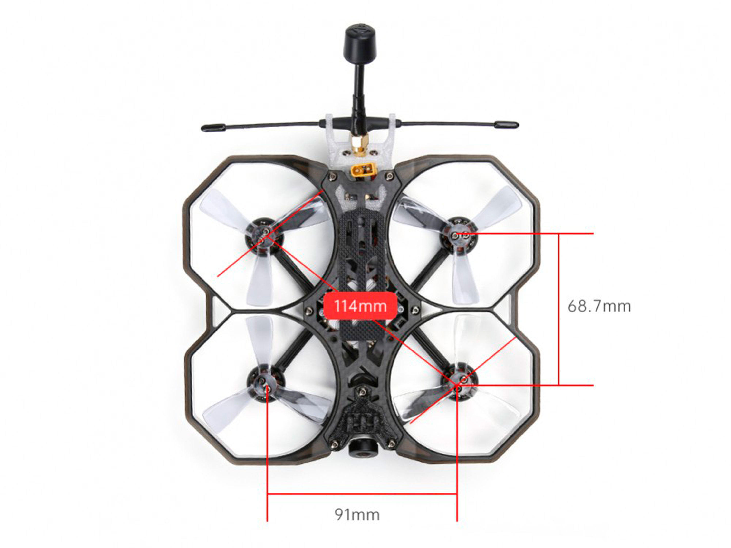 Квадрокоптер iFlight ProTek25 CineWhoop 4S з цифровою відеосистемою Vista (ELRS 2.4ГГц) (світлина #5)