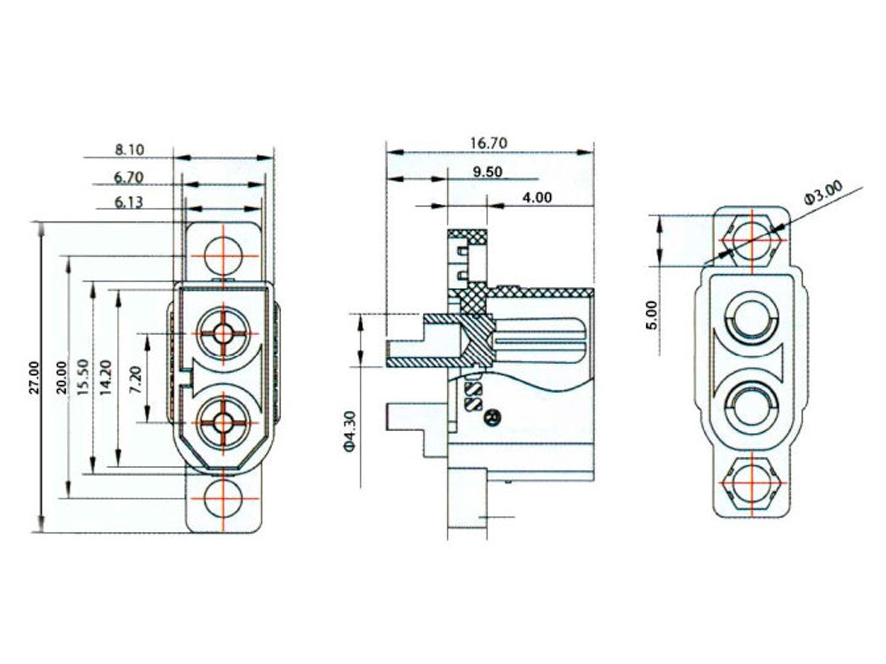 Роз’єм нейлоновий Amass XT60E1-F (мама) (світлина #3)
