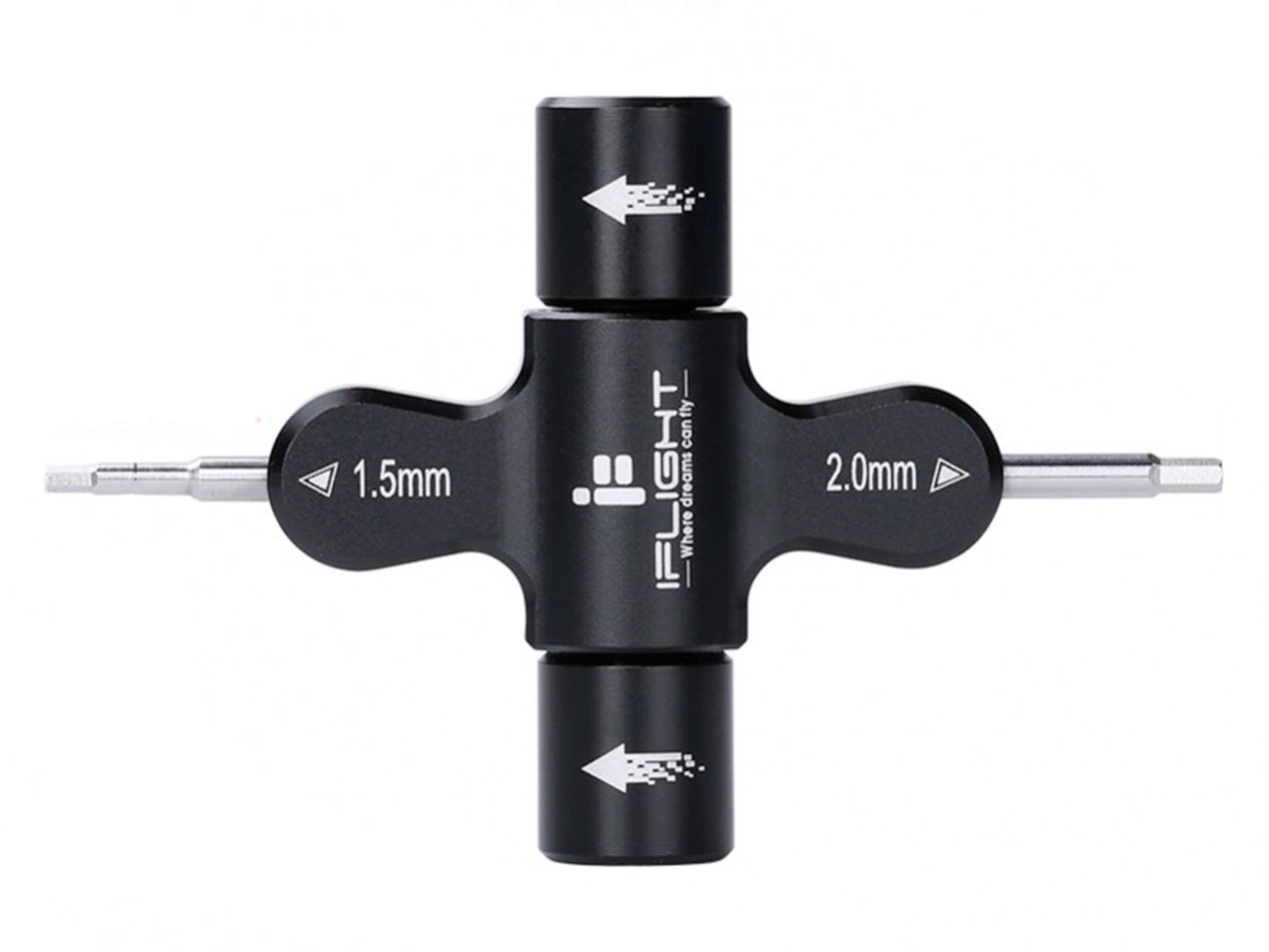 Викрутка шестигранник iFlight 1.5мм/2.0мм з гайковим ключом для пропелерів M3/M5 (світлина #1)