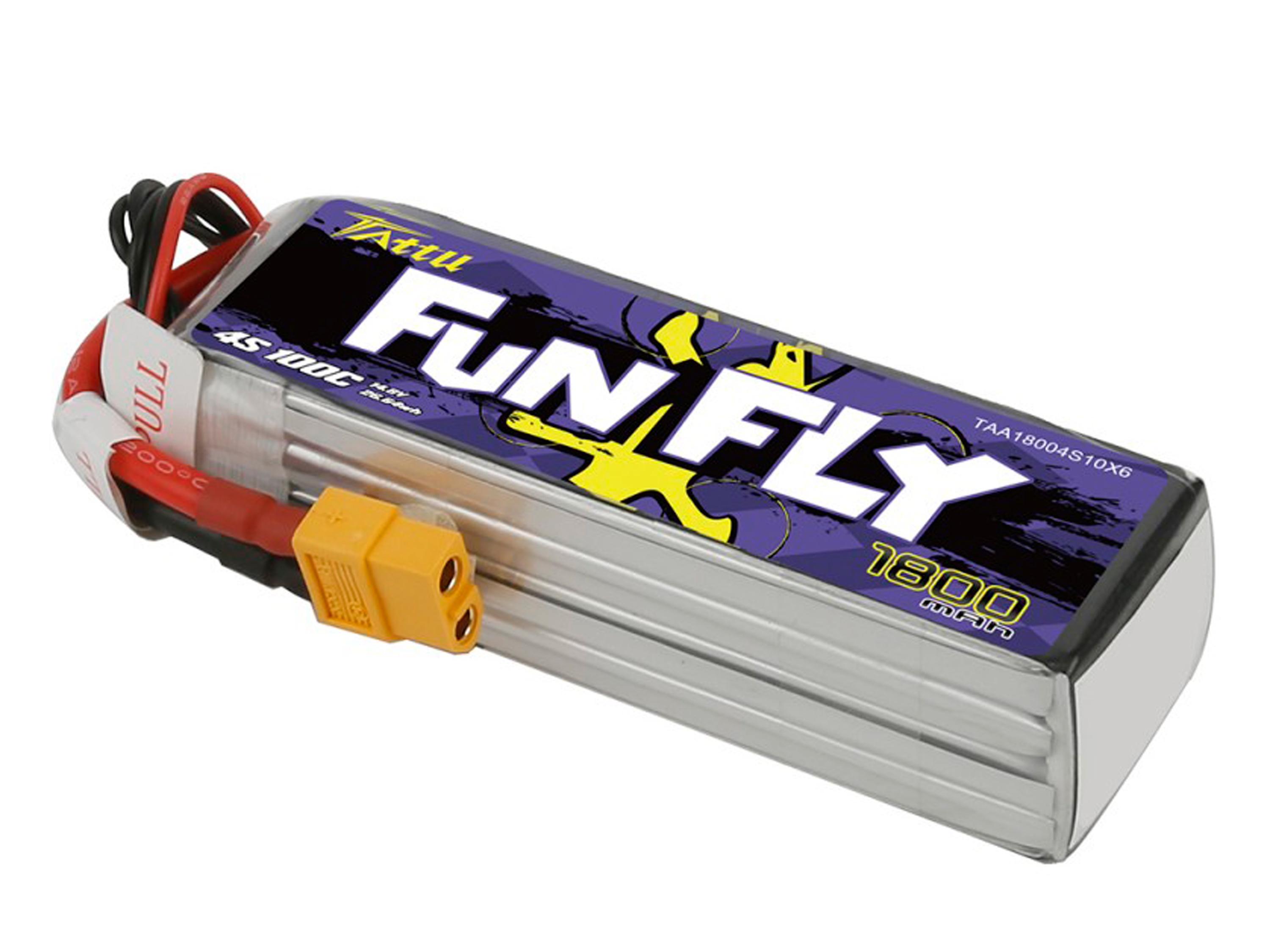 Акумулятор TATTU FunFly 1800mAh 4S 100C (світлина #3)