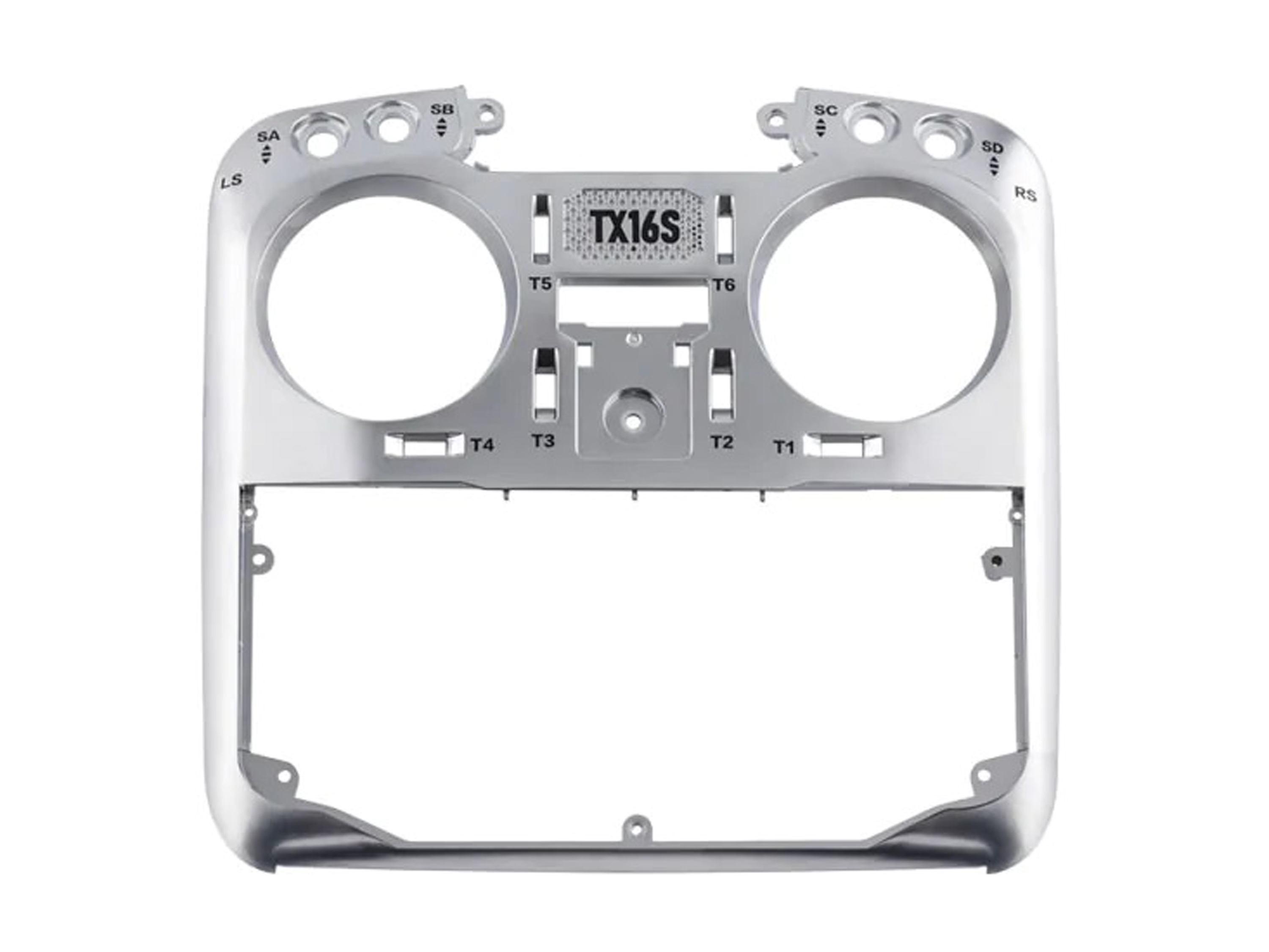 Набір передньої панелі для Radiomaster TX16S (срібний) (світлина #1)