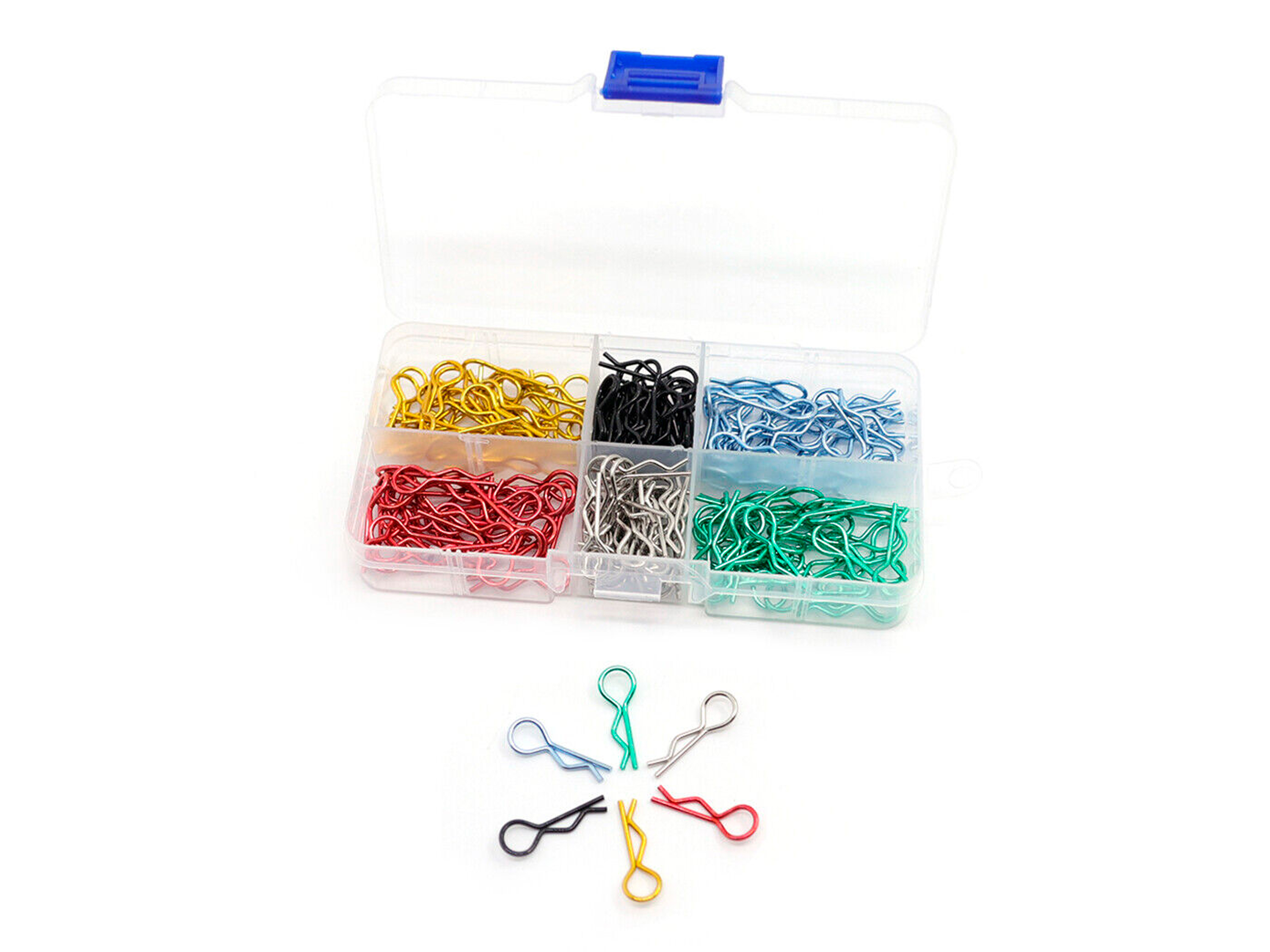 Набір кліпс для автомоделей 1/10 / 1/12 (180шт) (світлина #3)