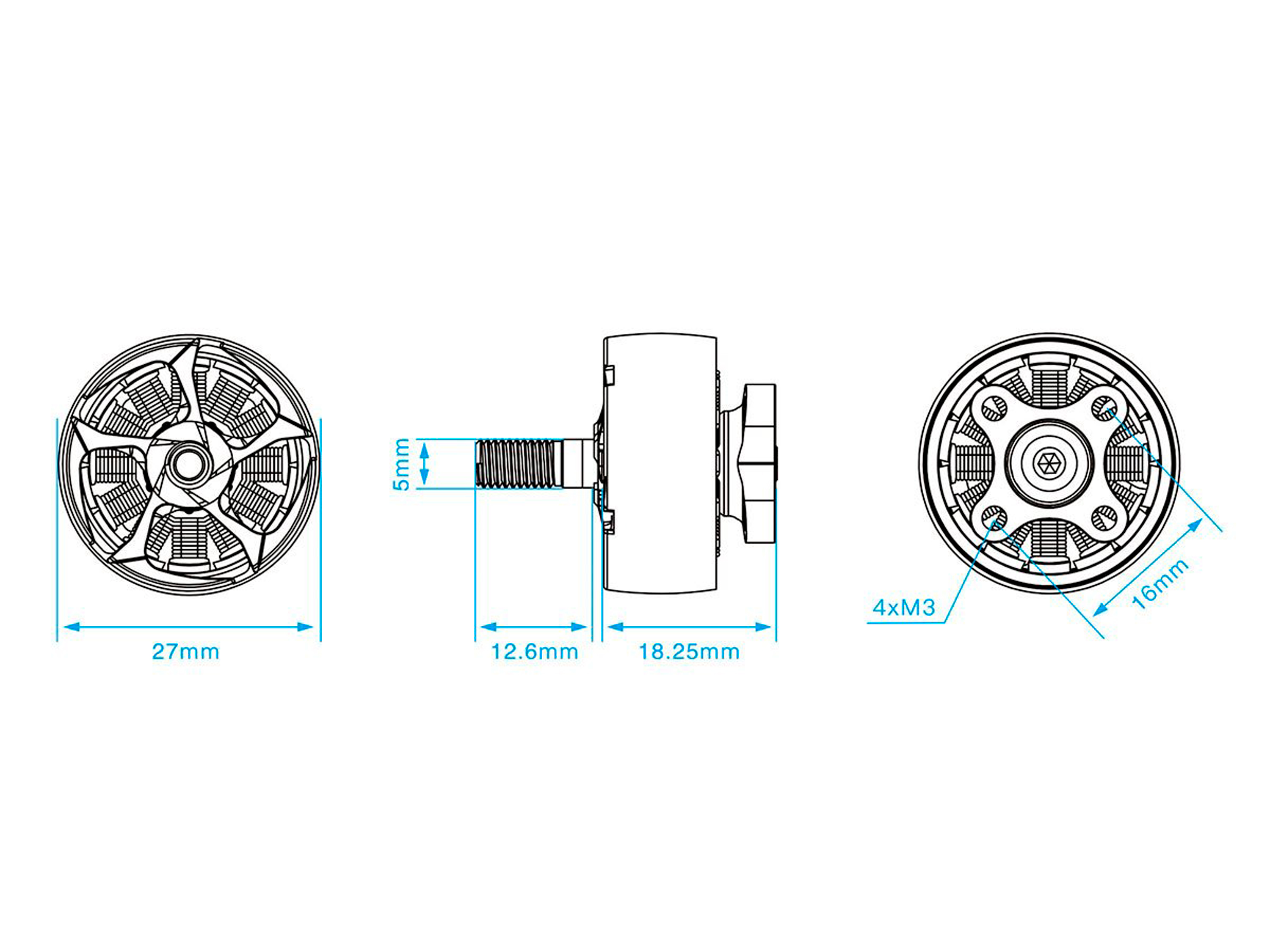 Двигун безколекторний GEPRC SPEEDX2 2107.5-2450kv (світлина #5)