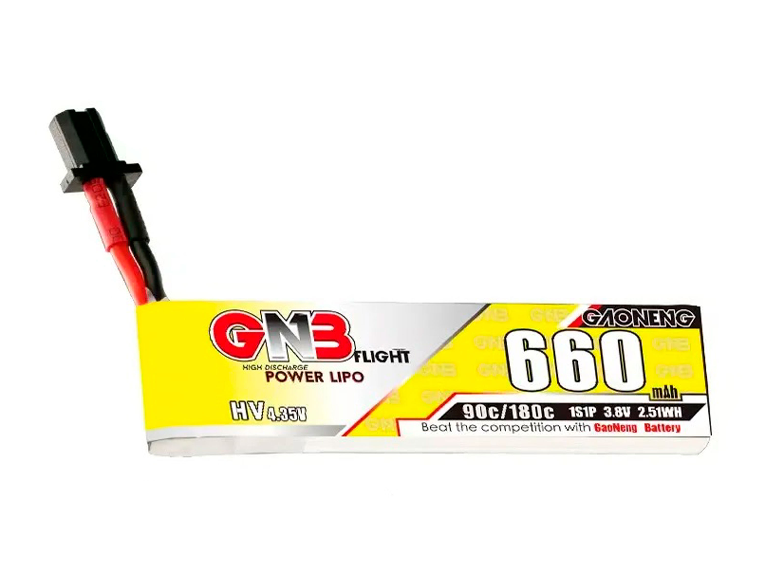 Акумулятор Gaoneng GNB HV GNB27 660mAh 1S 90C (з дротом) (світлина #1)