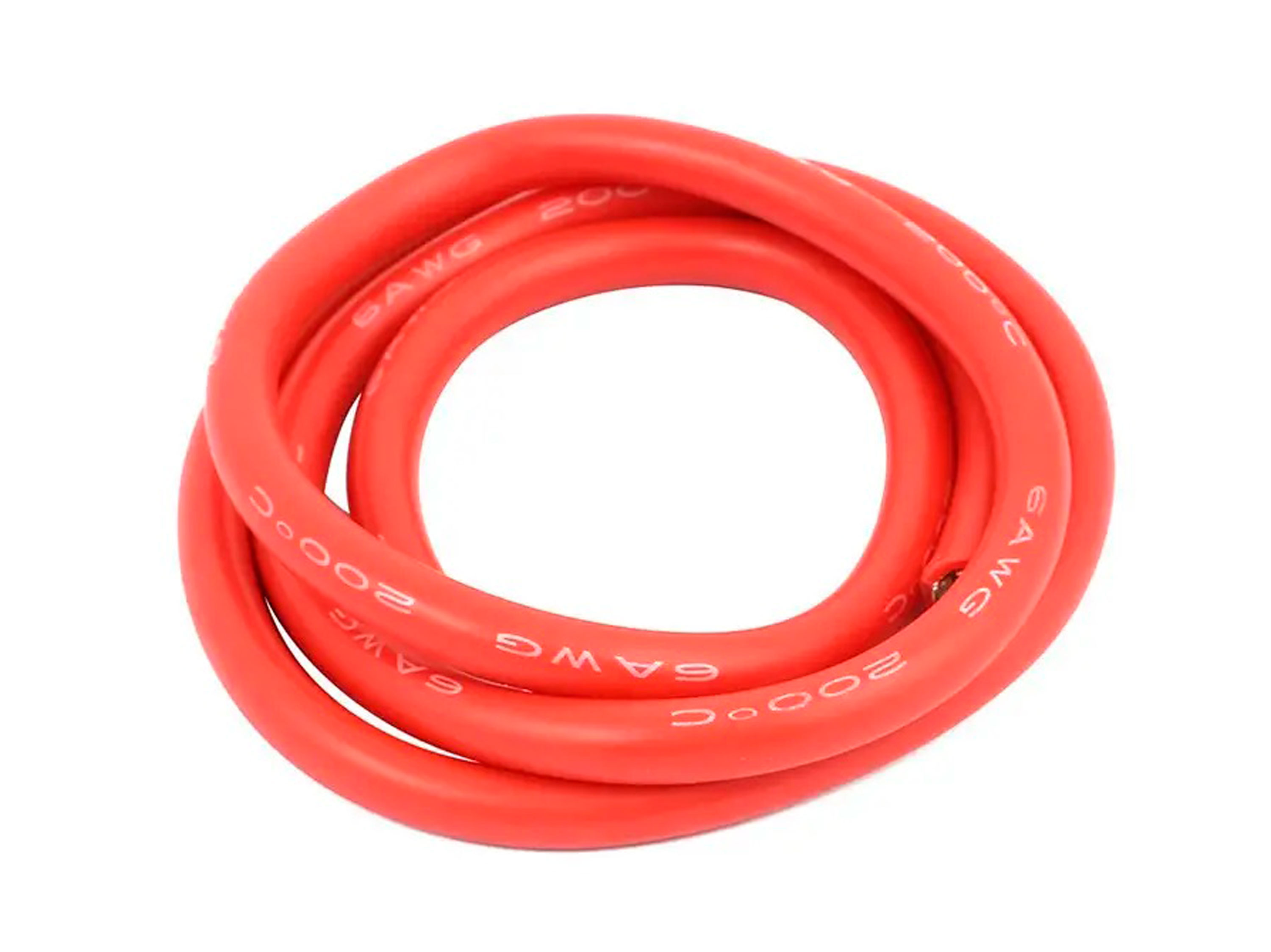 Дріт 6AWG 1м (червоний) (світлина #1)