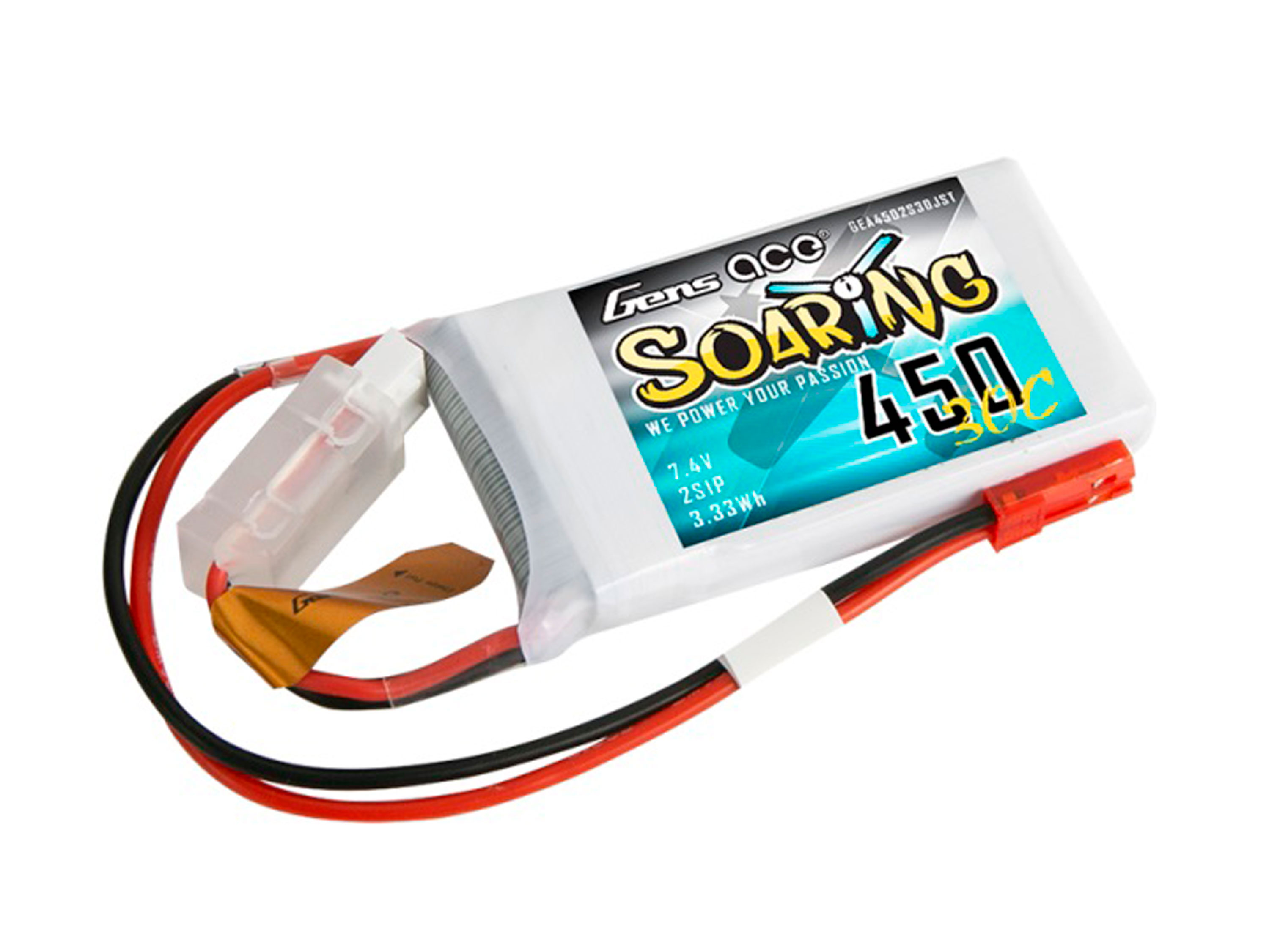 Акумулятор Gens Ace Soaring 450mAh 2S 30C  (світлина #1)