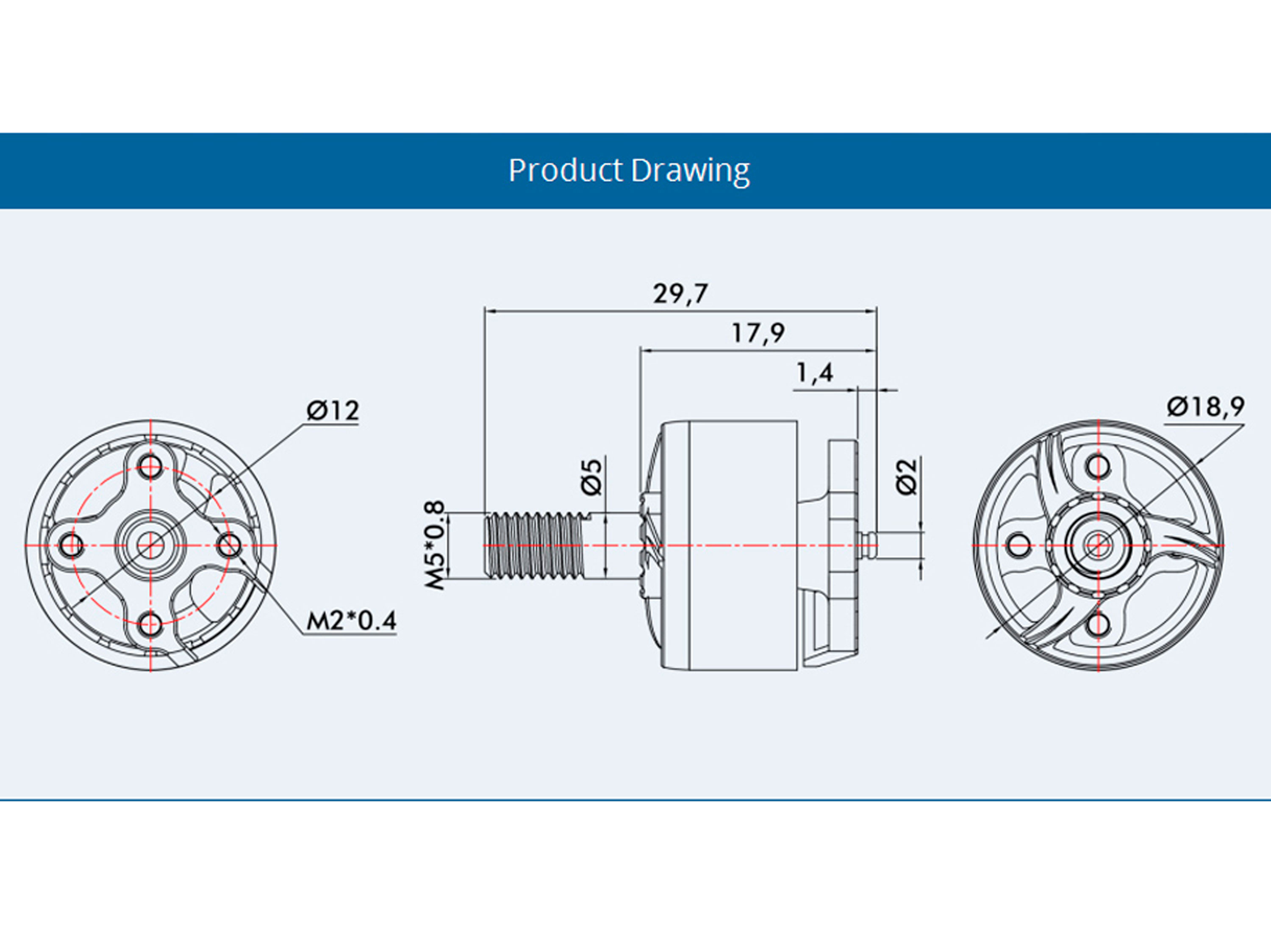 Двигун безколекторний T-Motor F1507-2700kv (світлина #6)