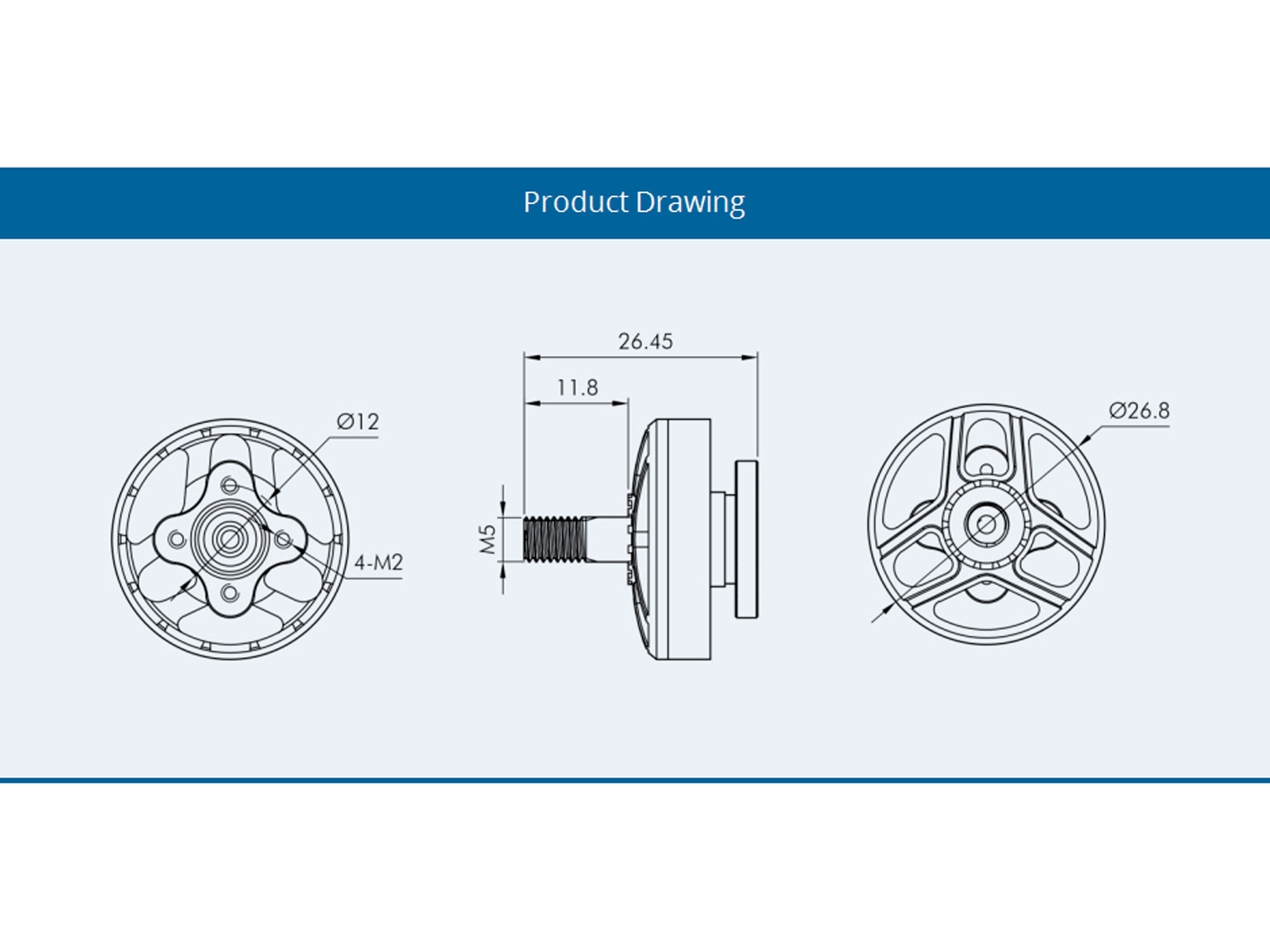 Двигун безколекторний T-Motor F2203.05-2850kv (світлина #4)