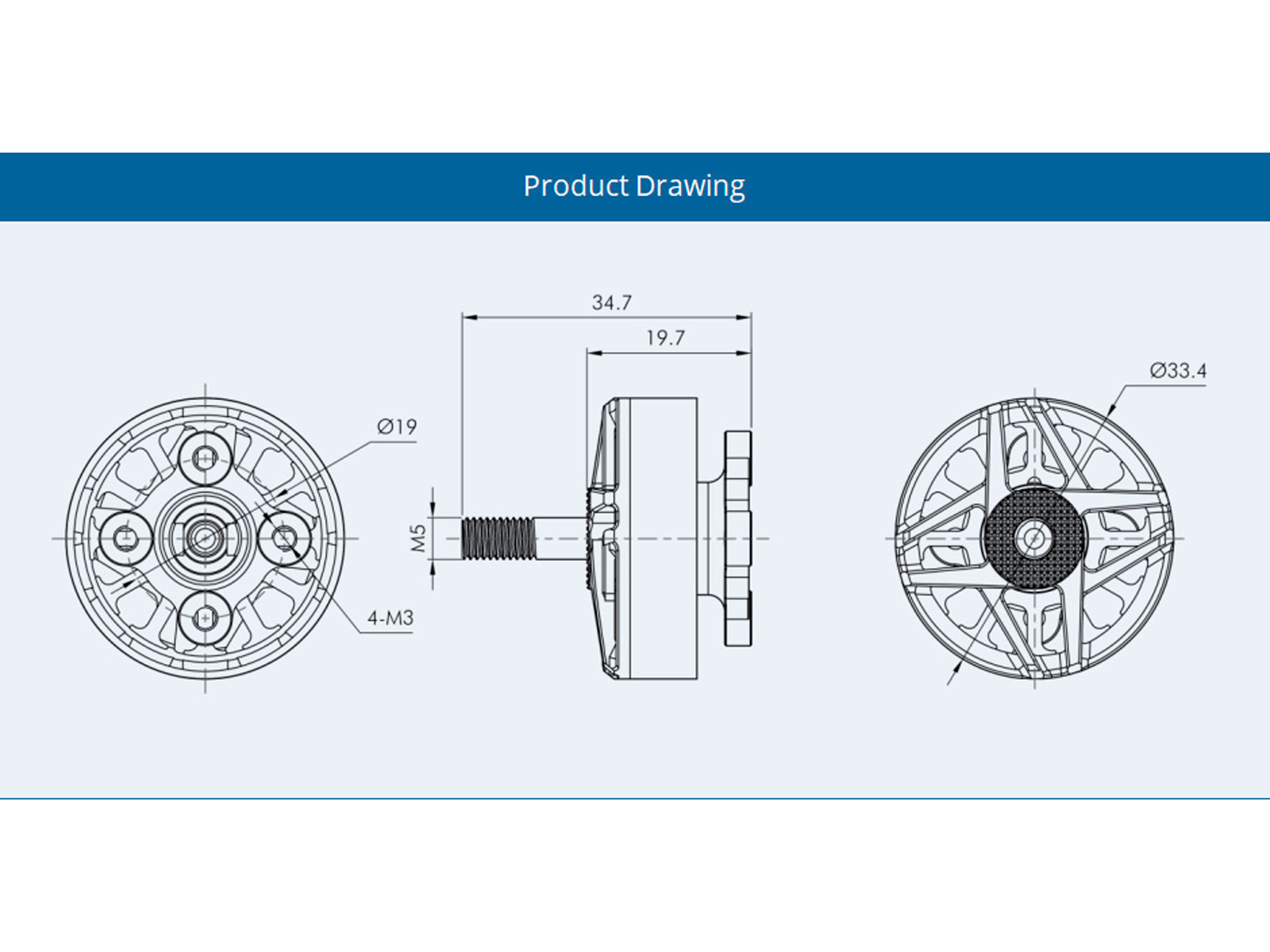 Двигун безколекторний T-Motor F90 2806.5-1300kv (світлина #5)