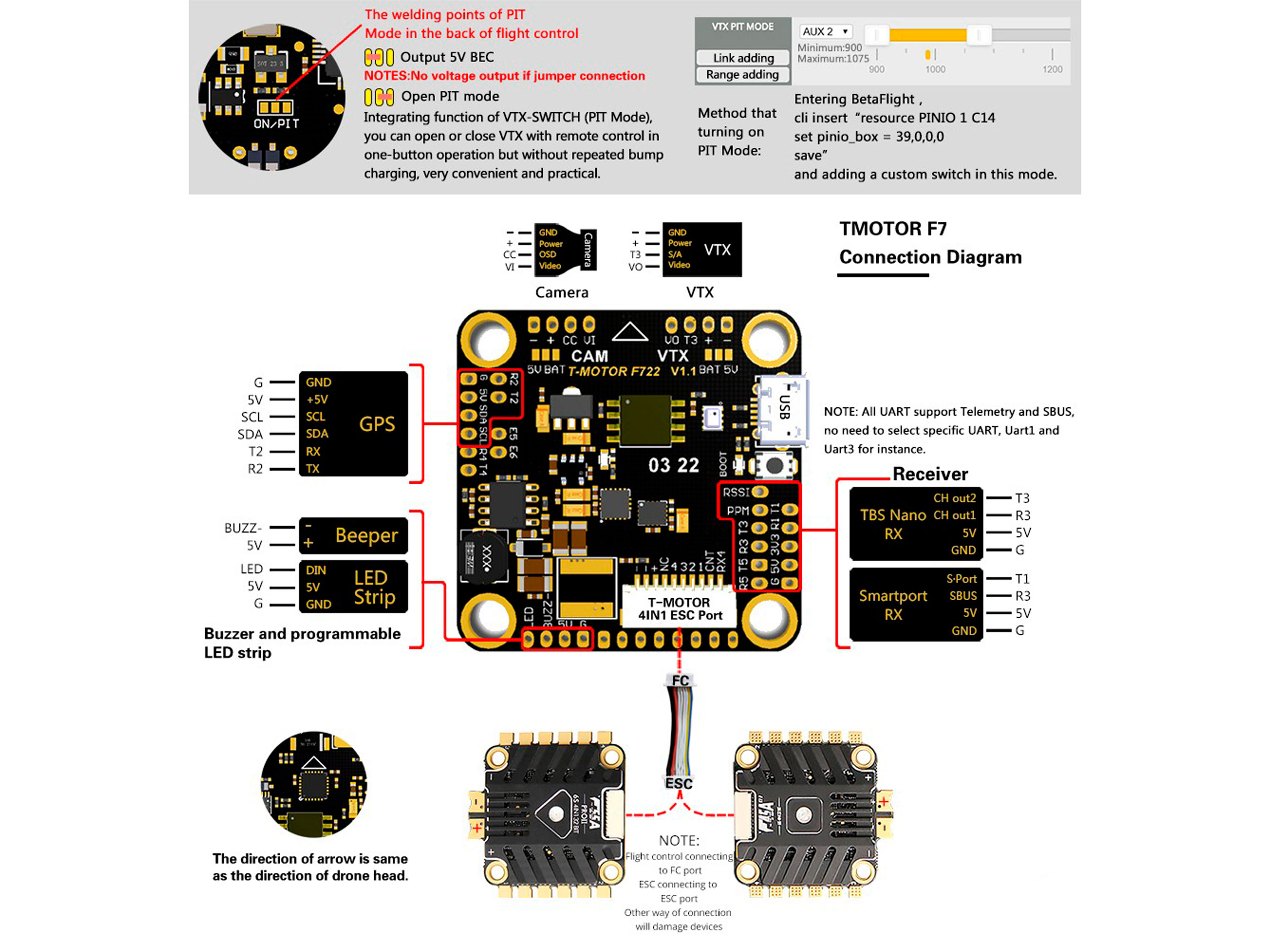 Польотний контролер T-Motor F722 (світлина #6)
