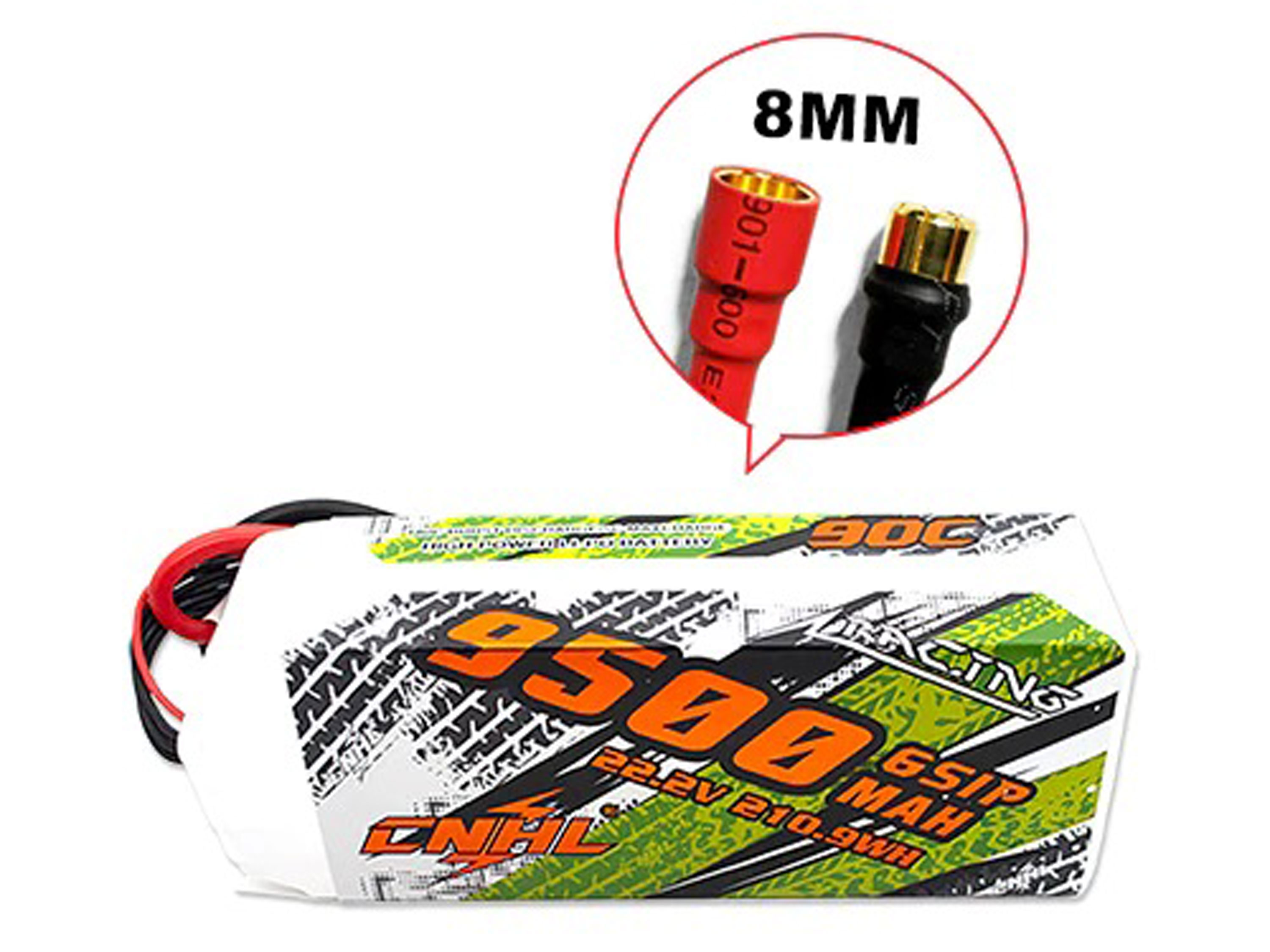 Акумулятор CNHL 9500mAh 6S 90C 8.0мм (Racing Series) (світлина #2)