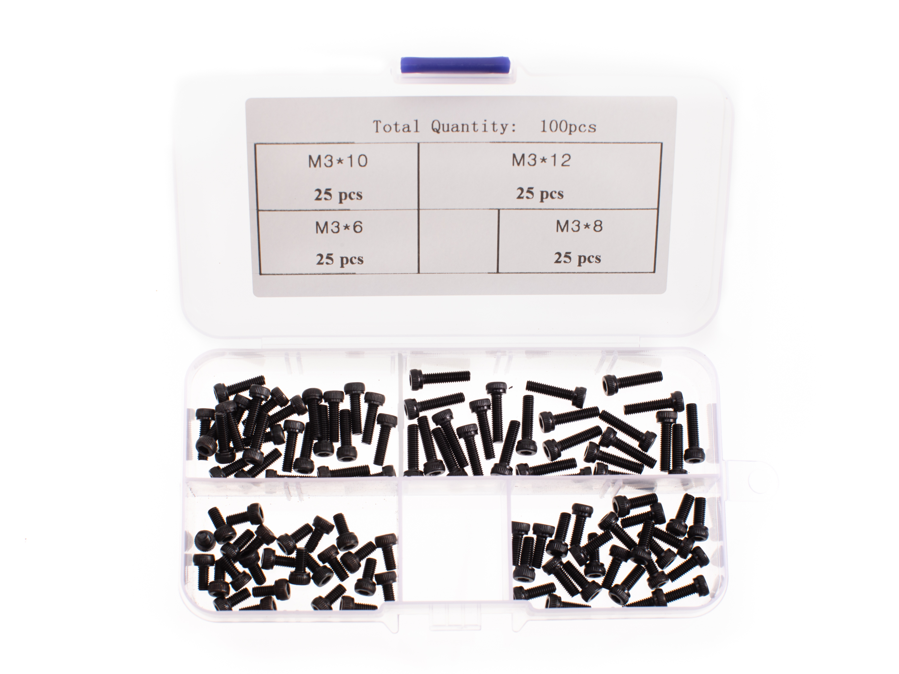 Набір гвинтів з шестигранником М3 (100шт) (світлина #1)
