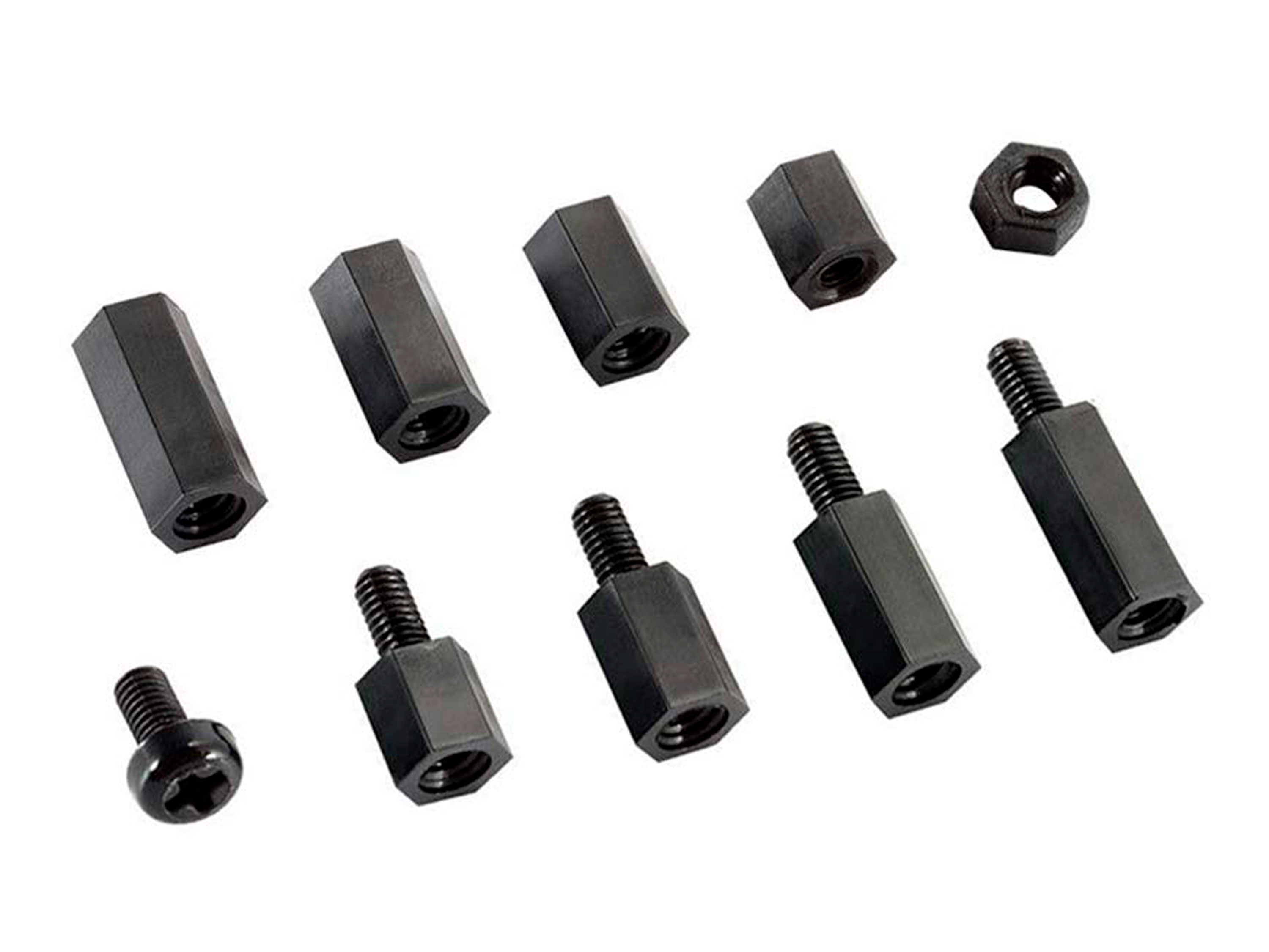 Набір нейлонових стійок і гайок з гвинтами М3 (300шт) (світлина #2)