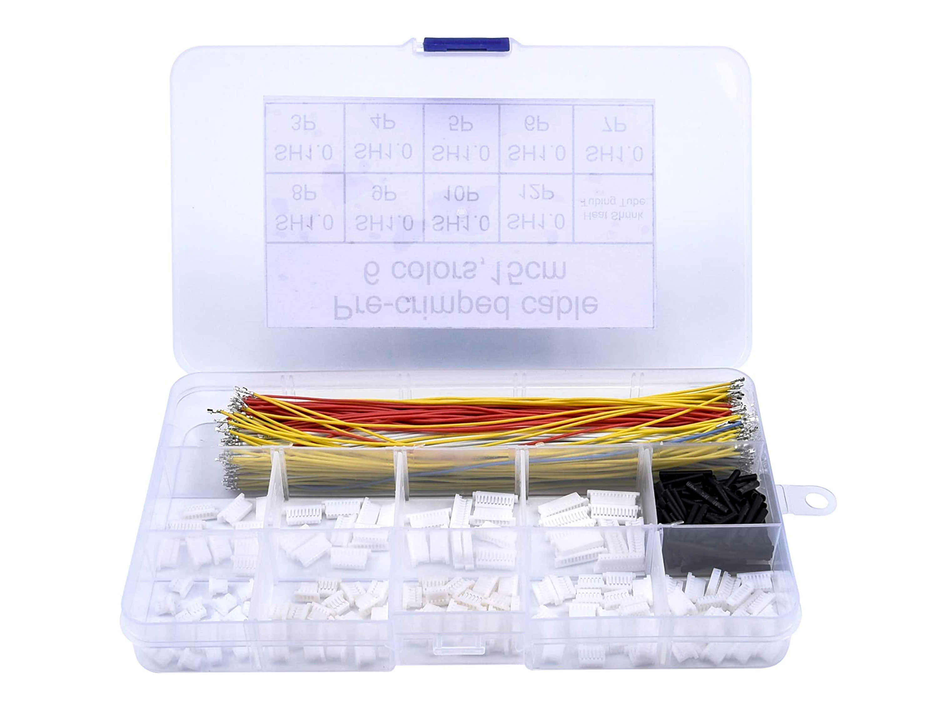 Набір роз’ємів SH1.0 з обжатими кабелями 15см (480шт) (світлина #1)