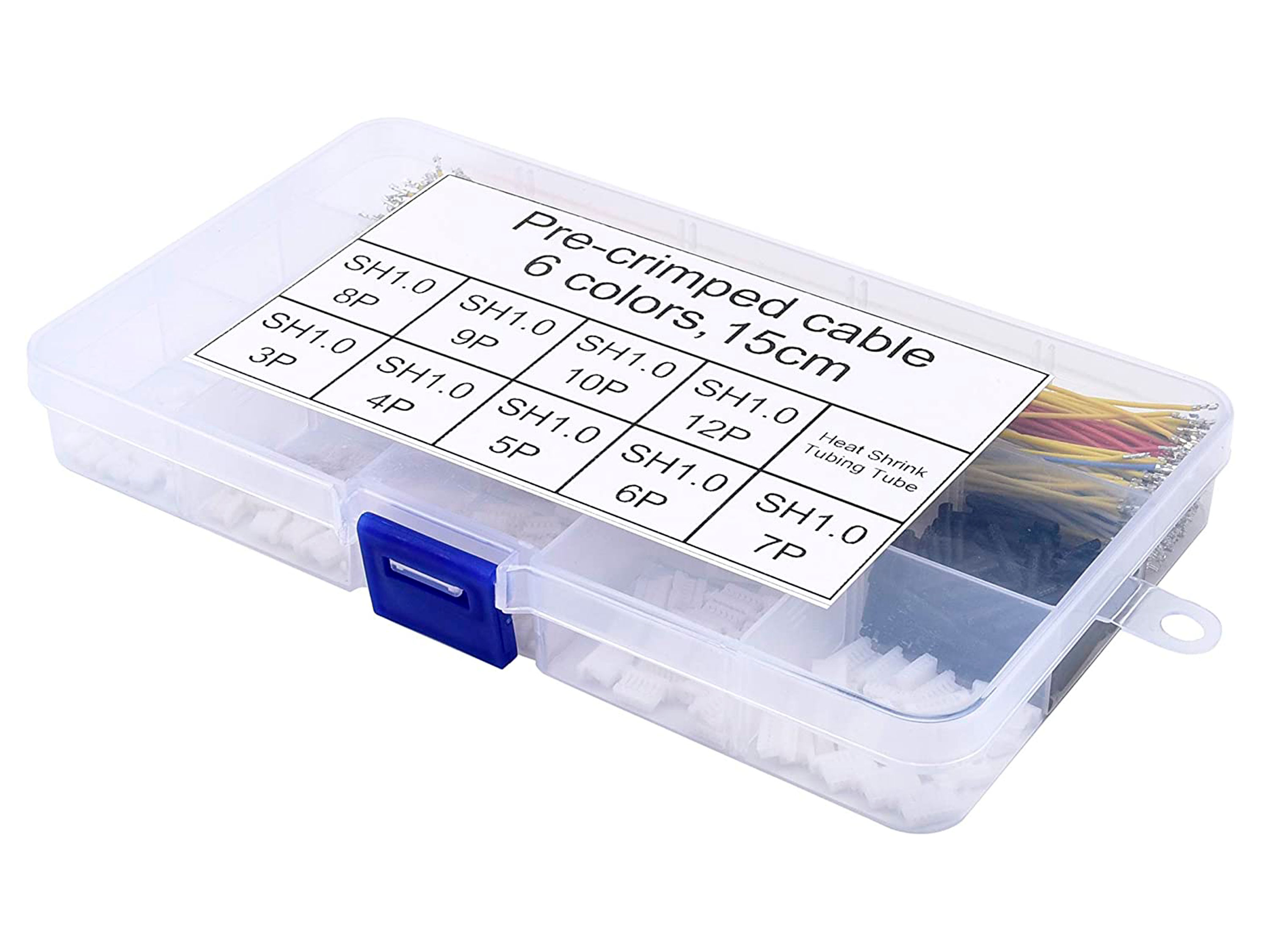 Набір роз’ємів SH1.0 з обжатими кабелями 15см (480шт) (світлина #2)