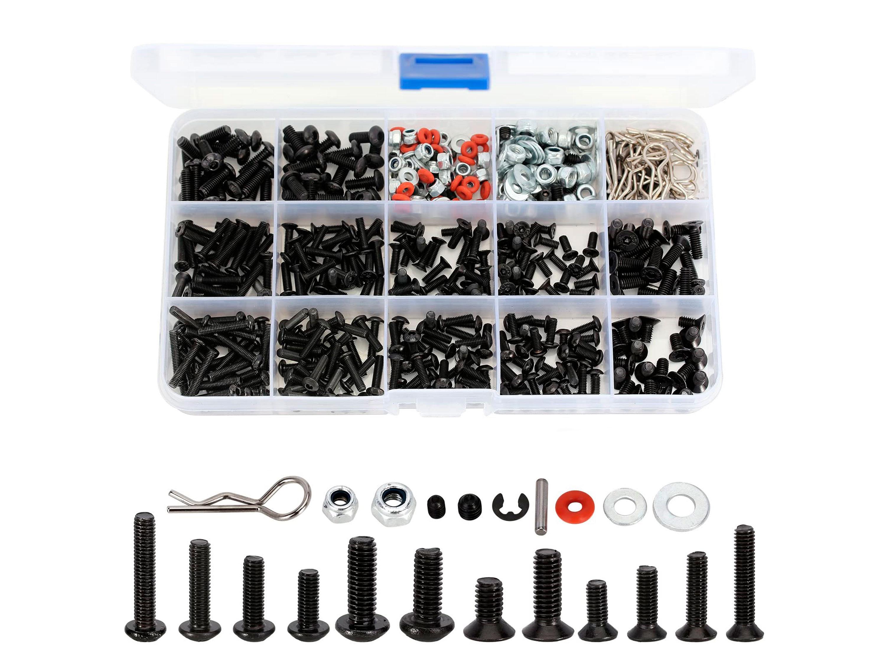 Ремонтний набір для автомоделей 1/8 / 1/10 (500шт) (світлина #2)