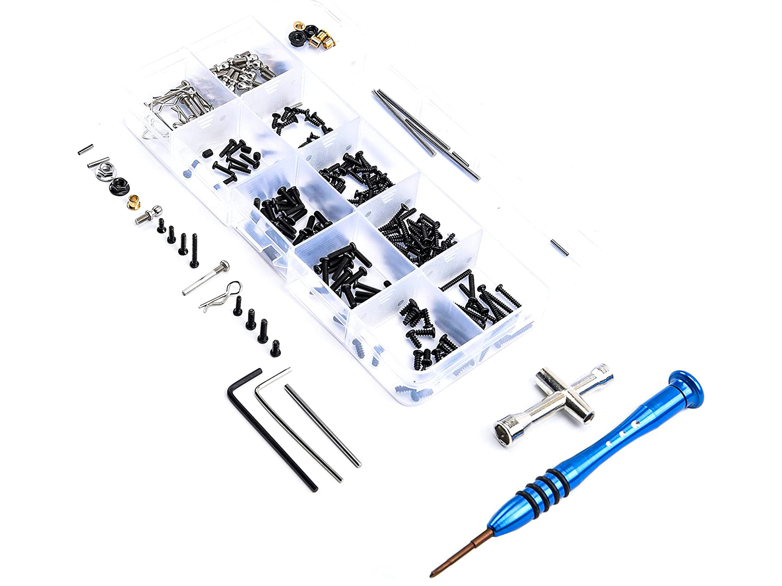 Ремонтний набір для автомоделей 1/16 / 1/18 (296шт) (світлина #2)