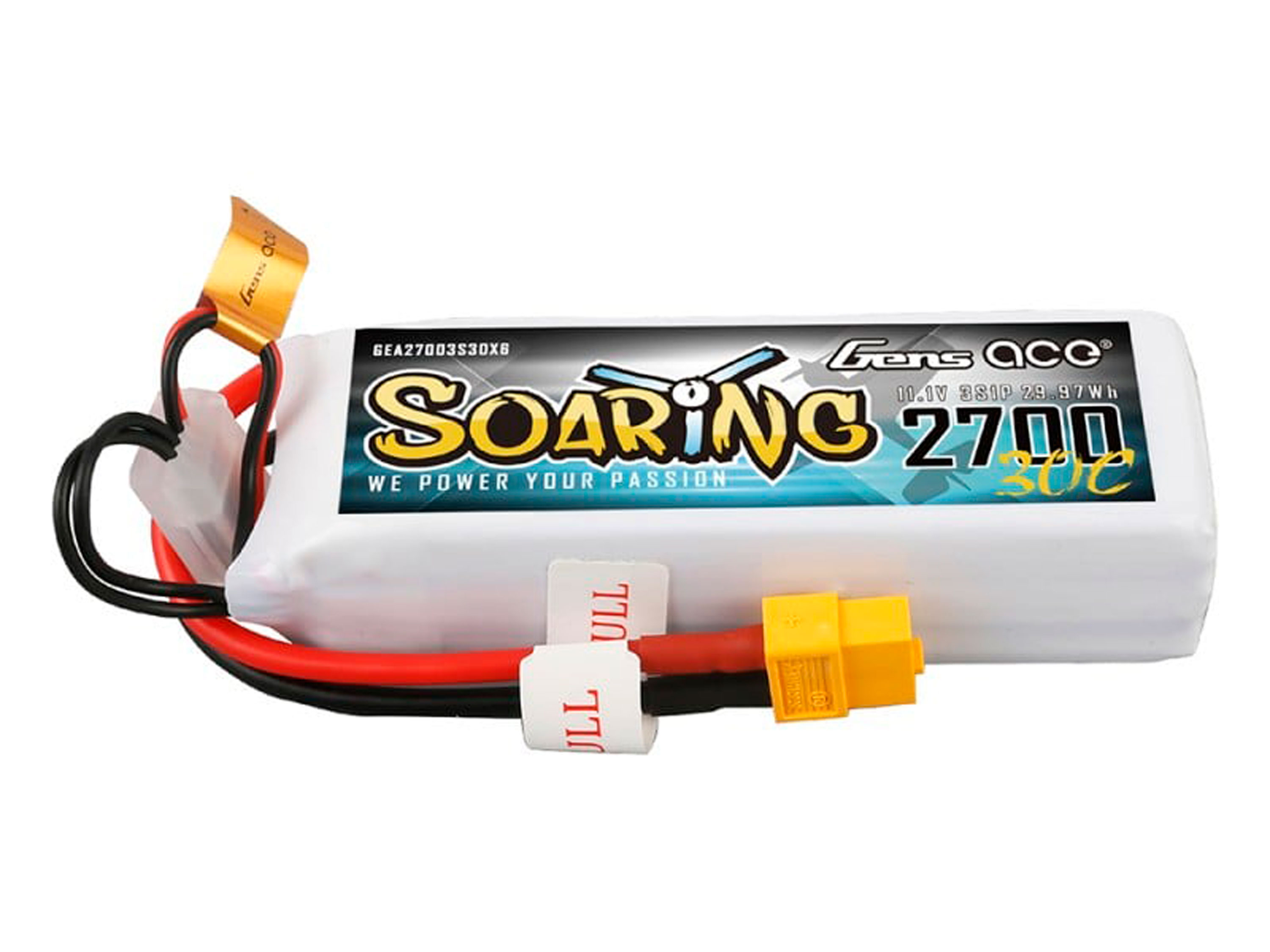 Акумулятор Gens Ace Soaring 2700mAh 3S 30C (світлина #1)