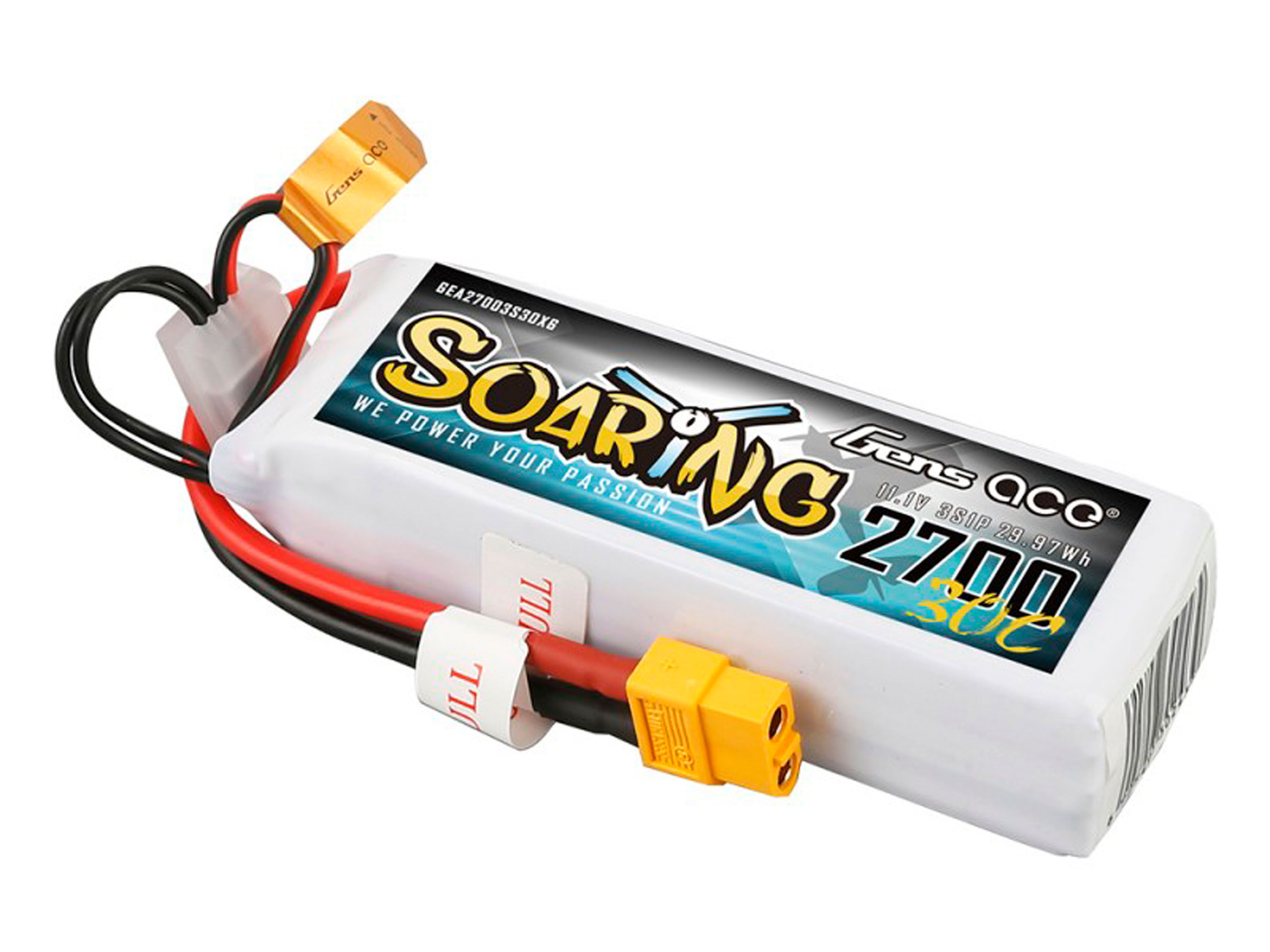 Акумулятор Gens Ace Soaring 2700mAh 3S 30C (світлина #2)